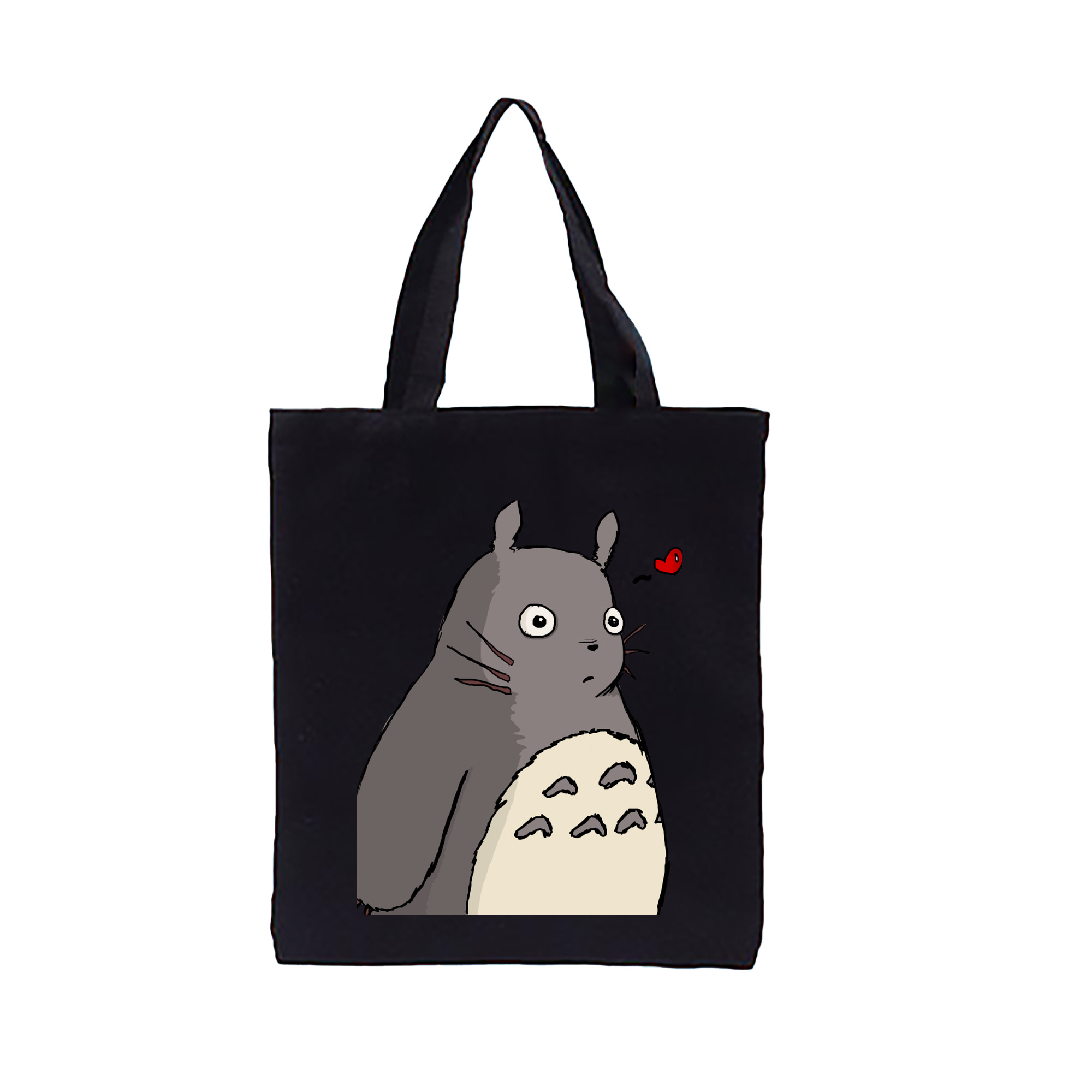 （画像用） となりのトトロ 草壁メイ 草壁サツキ My Neighbor Totoro Satsuki Kusakabe Mei Kusakabe 縦型キャンバス生地手提げバッグ　トートバッグ