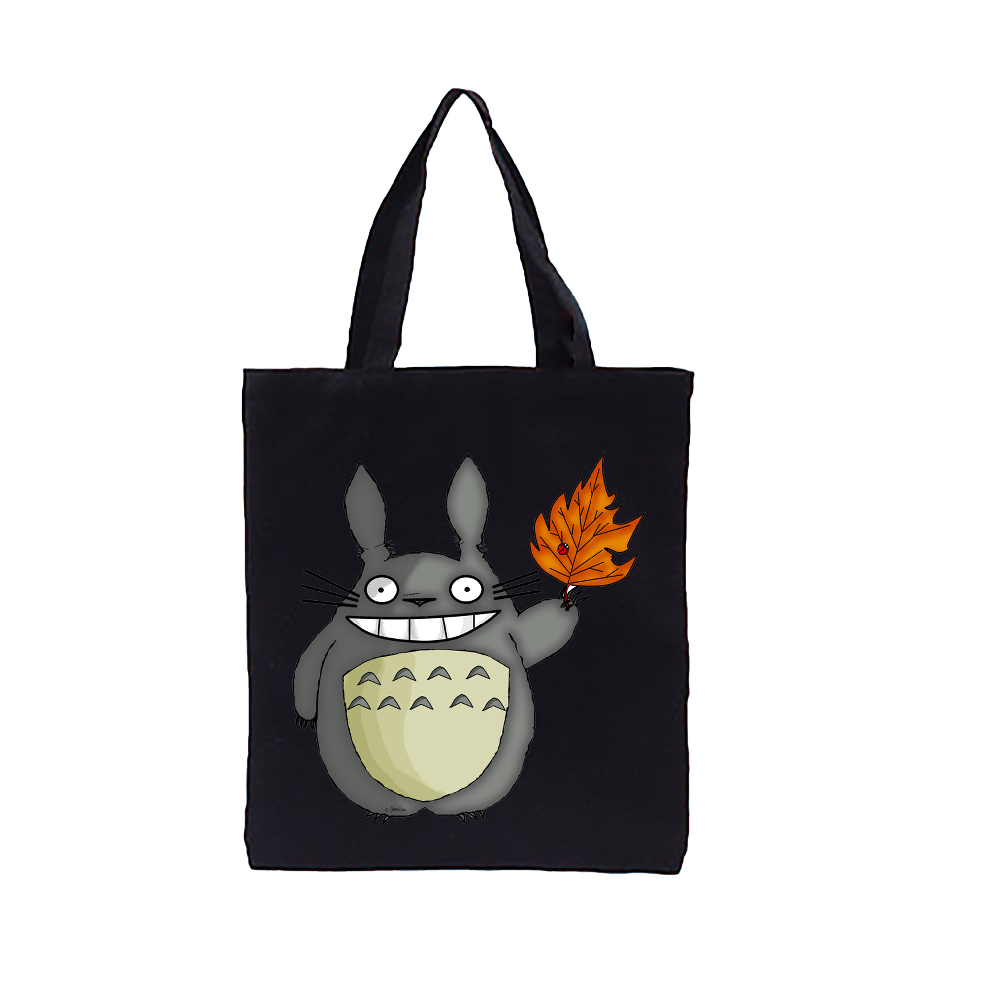 （画像用） となりのトトロ 草壁メイ 草壁サツキ My Neighbor Totoro Satsuki Kusakabe Mei Kusakabe 縦型キャンバス生地手提げバッグ　トートバッグ
