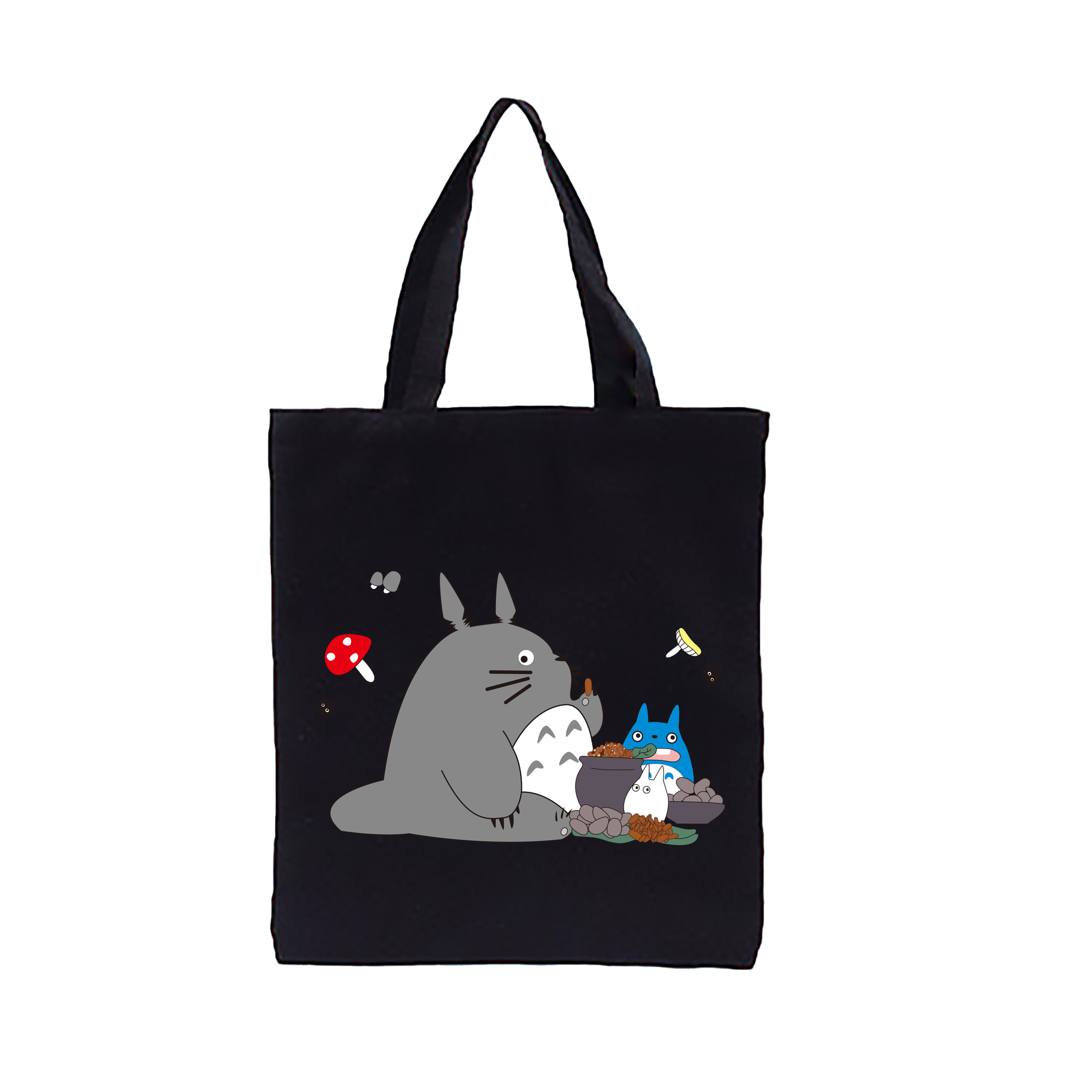 （画像用） となりのトトロ 草壁メイ 草壁サツキ My Neighbor Totoro Satsuki Kusakabe Mei Kusakabe 縦型キャンバス生地手提げバッグ　トートバッグ