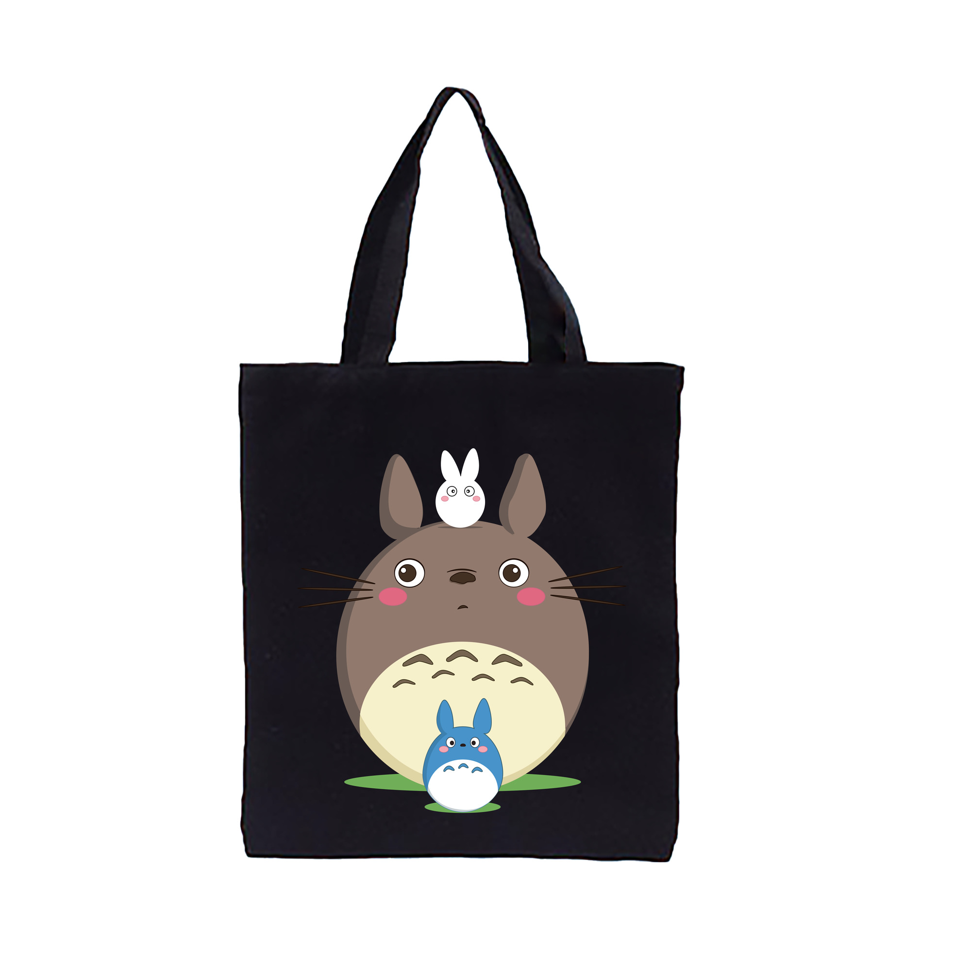 （画像用） となりのトトロ 草壁メイ 草壁サツキ My Neighbor Totoro Satsuki Kusakabe Mei Kusakabe 縦型キャンバス生地手提げバッグ　トートバッグ