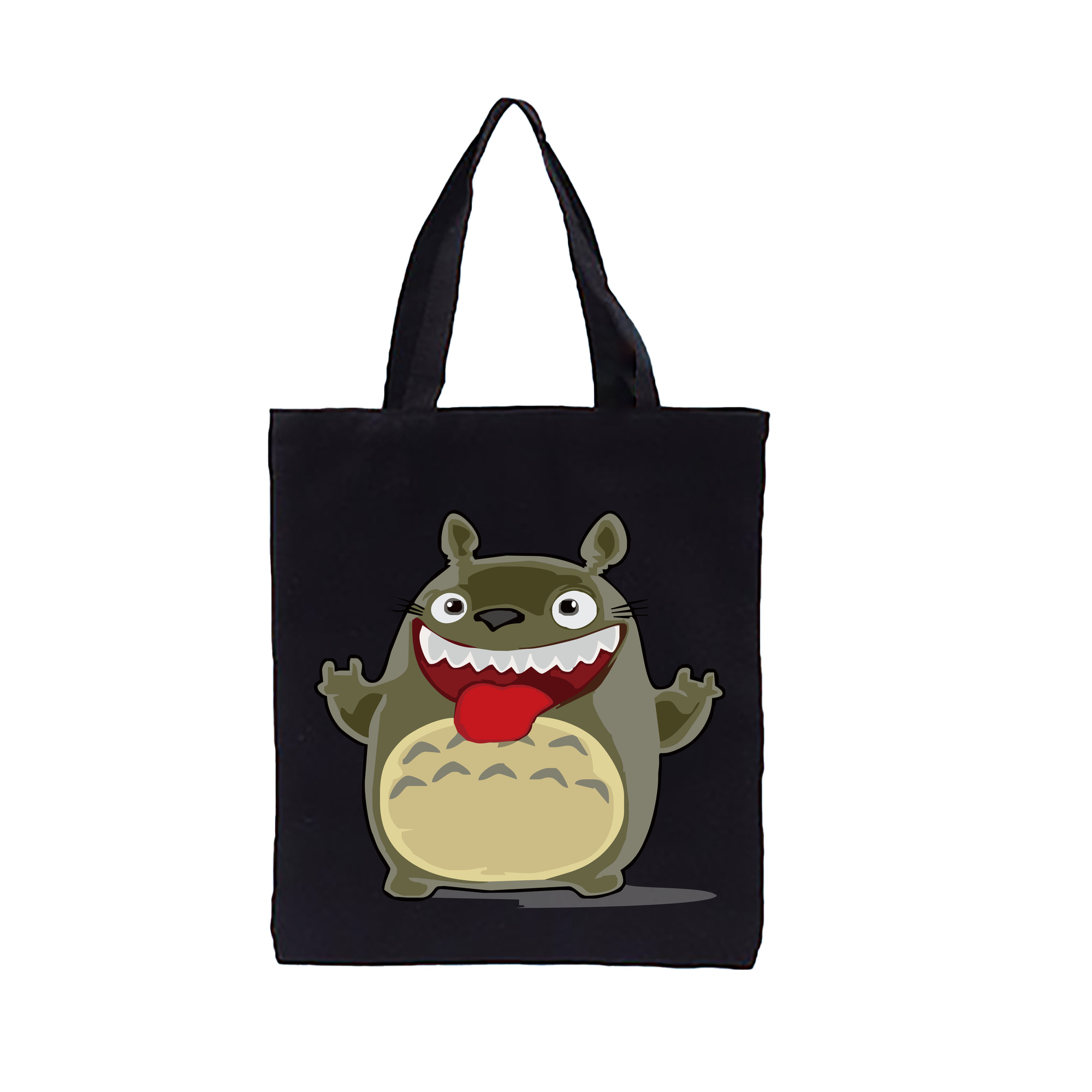 （画像用） となりのトトロ 草壁メイ 草壁サツキ My Neighbor Totoro Satsuki Kusakabe Mei Kusakabe 縦型キャンバス生地手提げバッグ　トートバッグ