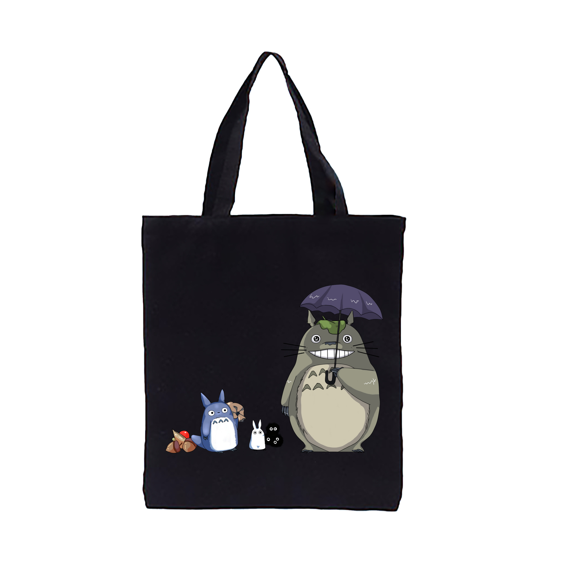 （画像用） となりのトトロ 草壁メイ 草壁サツキ My Neighbor Totoro Satsuki Kusakabe Mei Kusakabe 縦型キャンバス生地手提げバッグ　トートバッグ