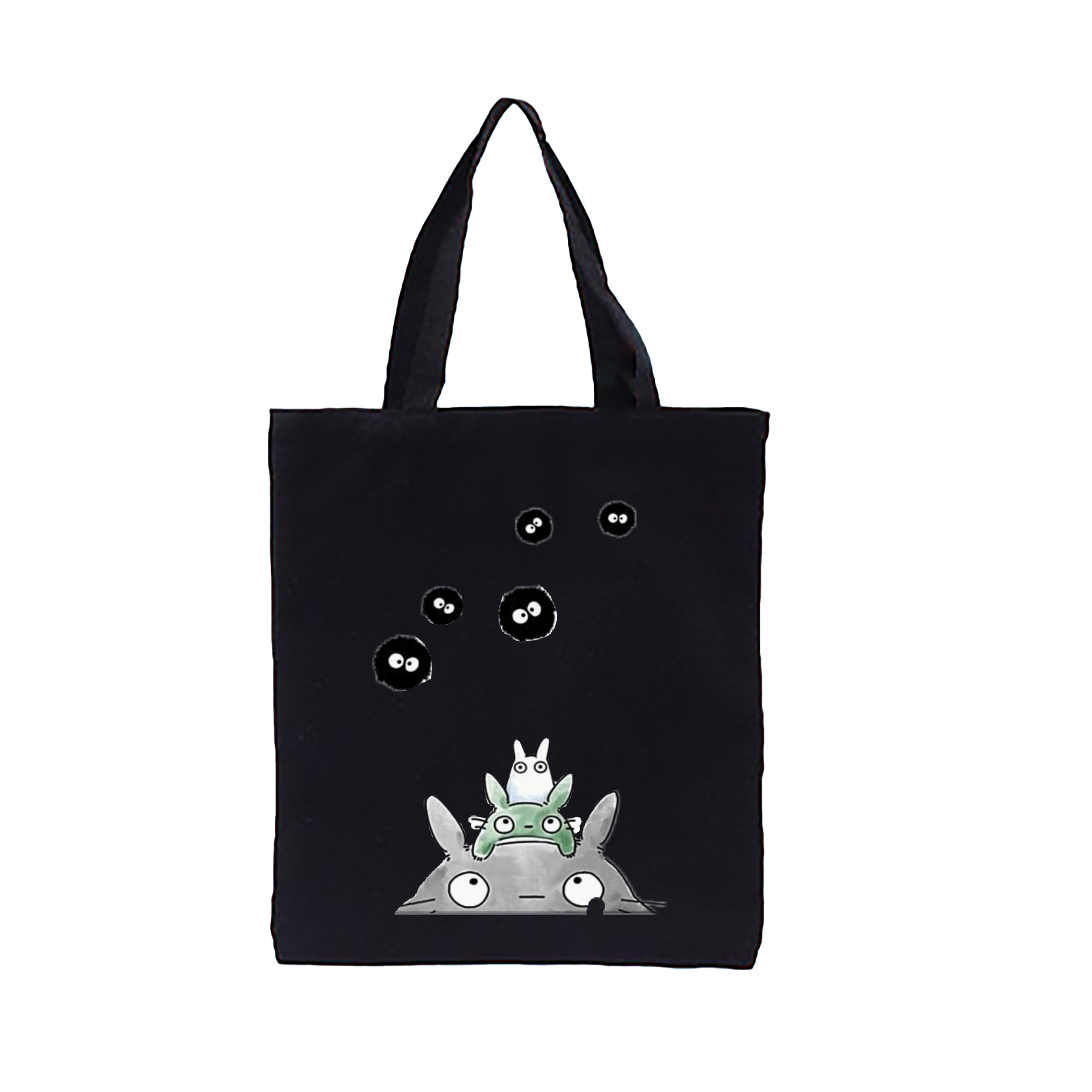 （画像用） となりのトトロ 草壁メイ 草壁サツキ My Neighbor Totoro Satsuki Kusakabe Mei Kusakabe 縦型キャンバス生地手提げバッグ　トートバッグ