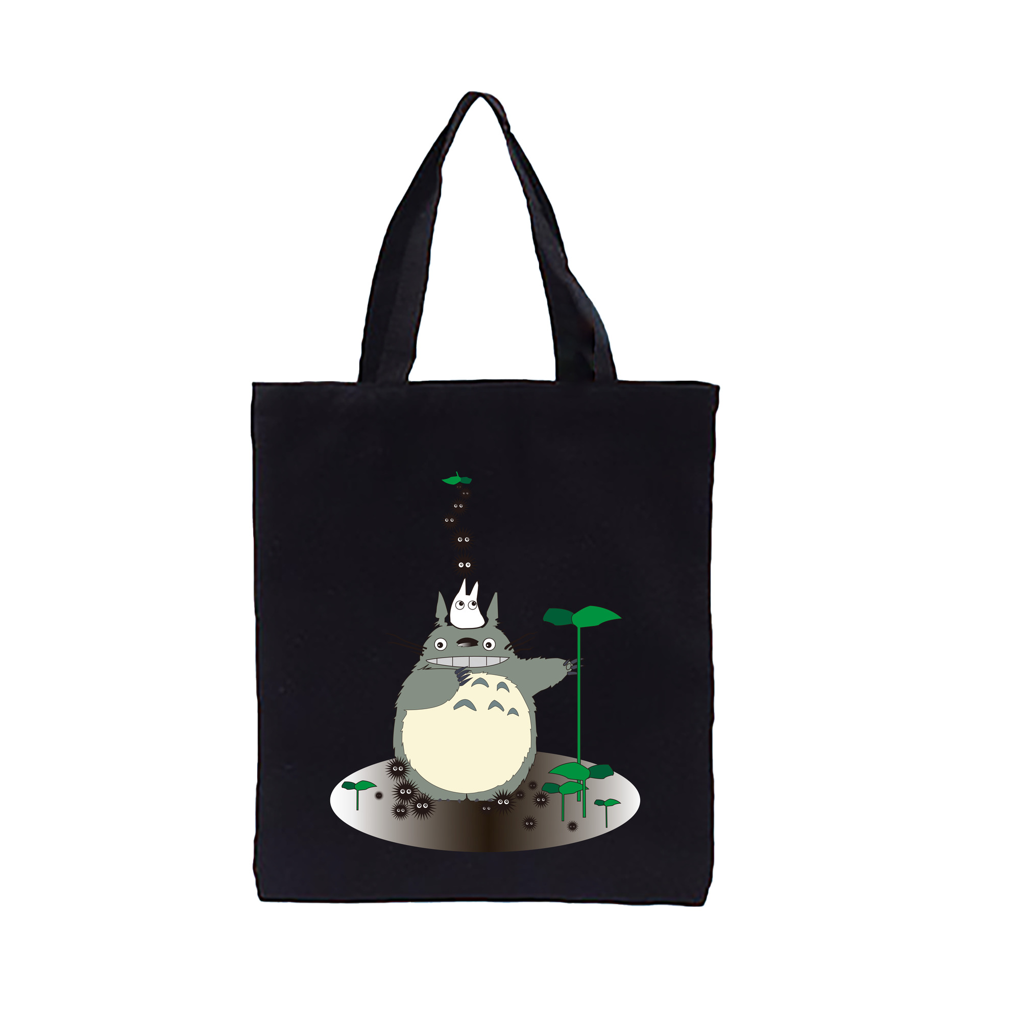 （画像用） となりのトトロ 草壁メイ 草壁サツキ My Neighbor Totoro Satsuki Kusakabe Mei Kusakabe 縦型キャンバス生地手提げバッグ　トートバッグ
