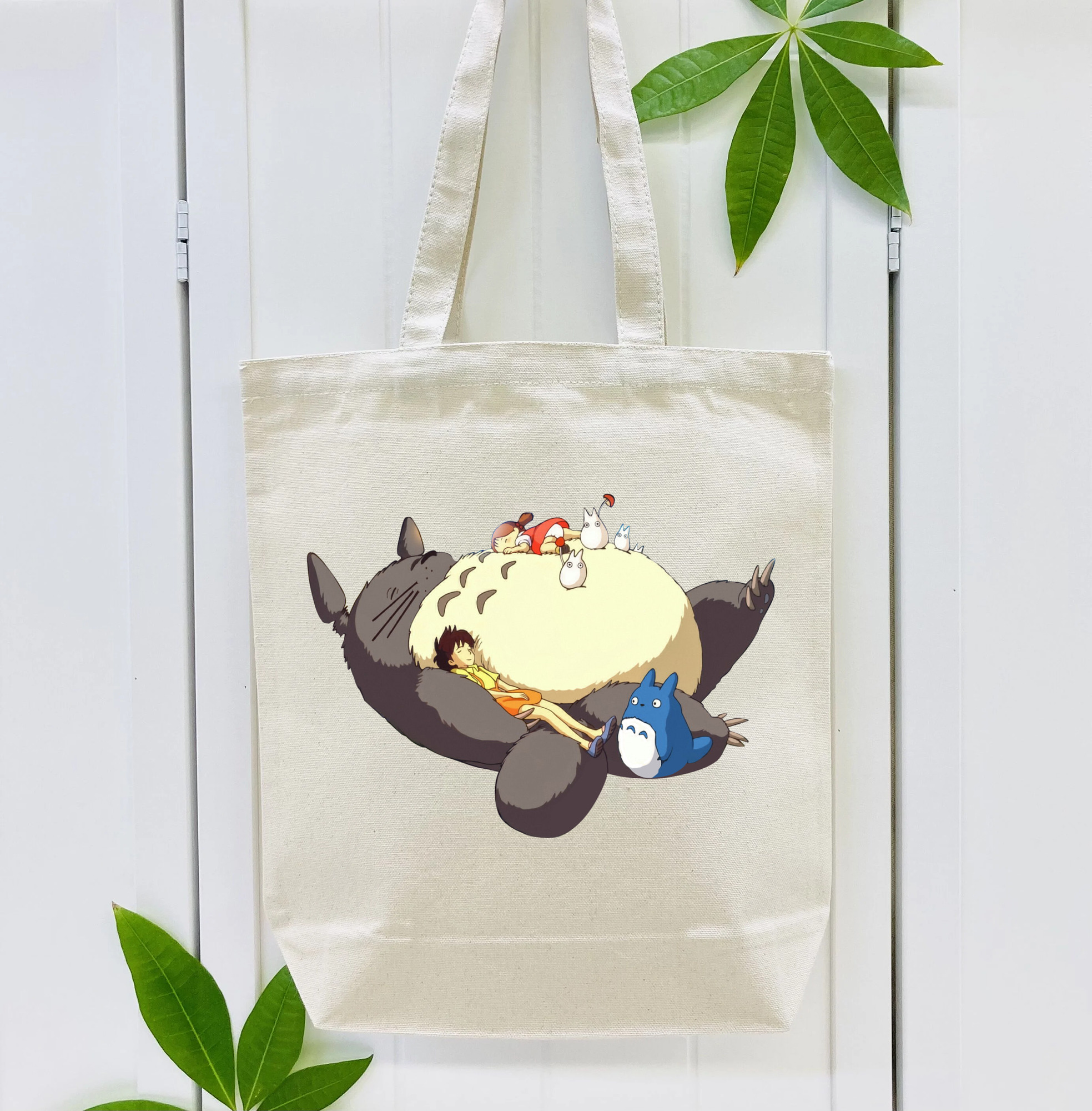 となりのトトロ 草壁メイ 草壁サツキ My Neighbor Totoro Satsuki Kusakabe Mei Kusakabe 縦型キャンバス生地手提げバッグ　トートバッグ