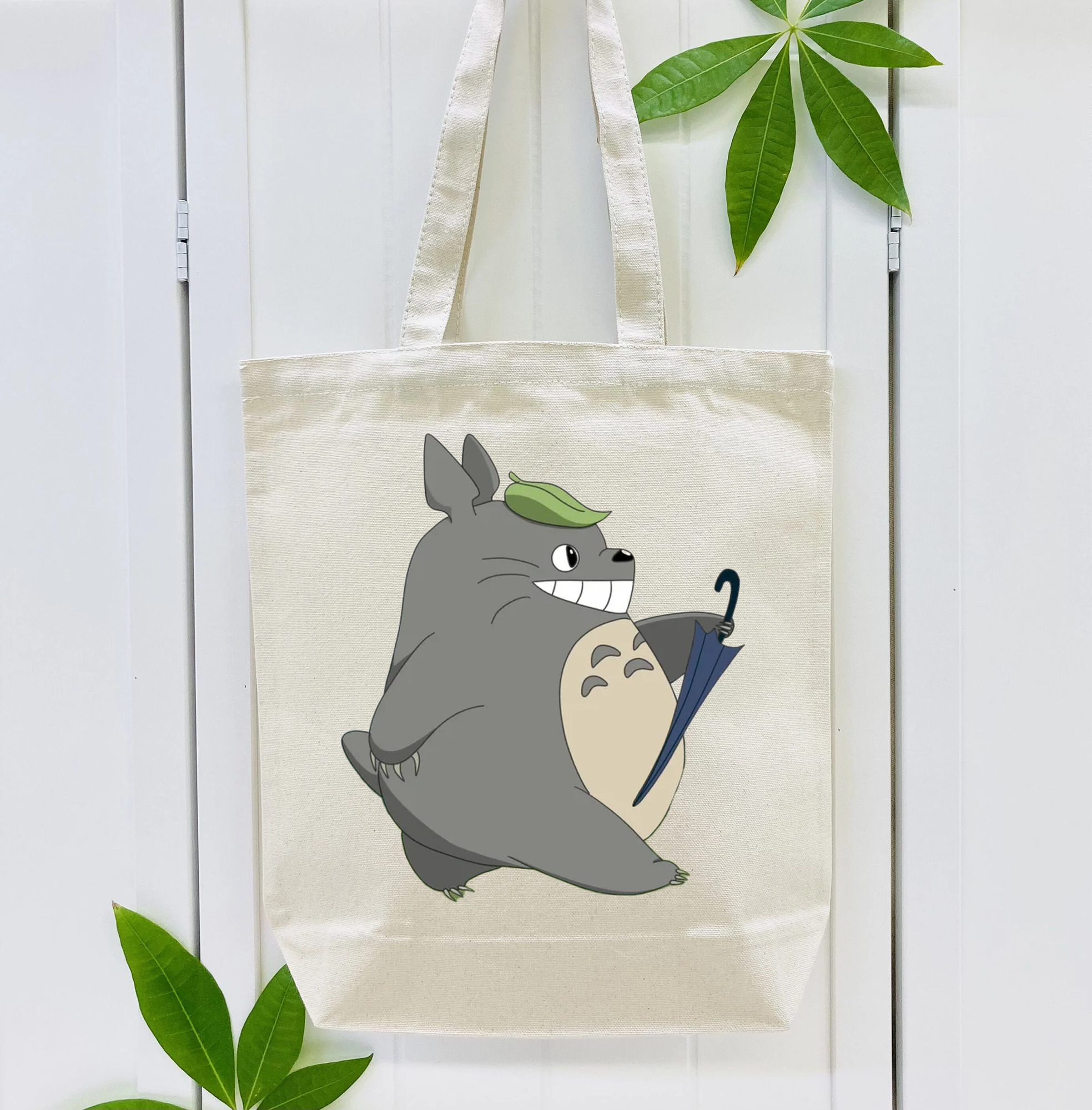 となりのトトロ 草壁メイ 草壁サツキ My Neighbor Totoro Satsuki Kusakabe Mei Kusakabe 縦型キャンバス生地手提げバッグ　トートバッグ