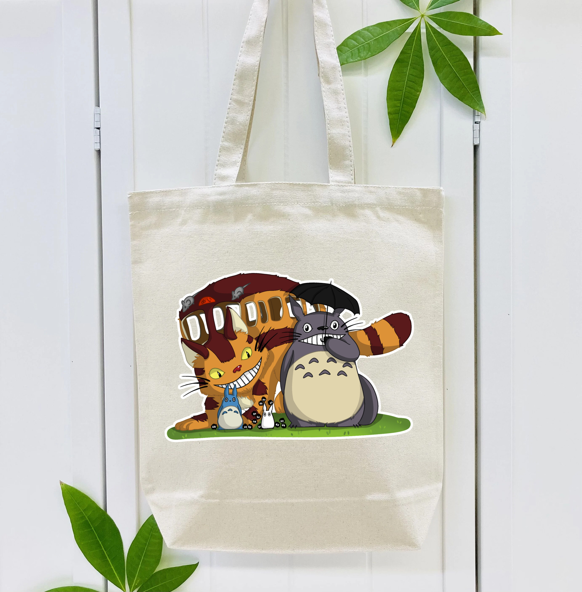 となりのトトロ 草壁メイ 草壁サツキ My Neighbor Totoro Satsuki Kusakabe Mei Kusakabe 縦型キャンバス生地手提げバッグ　トートバッグ