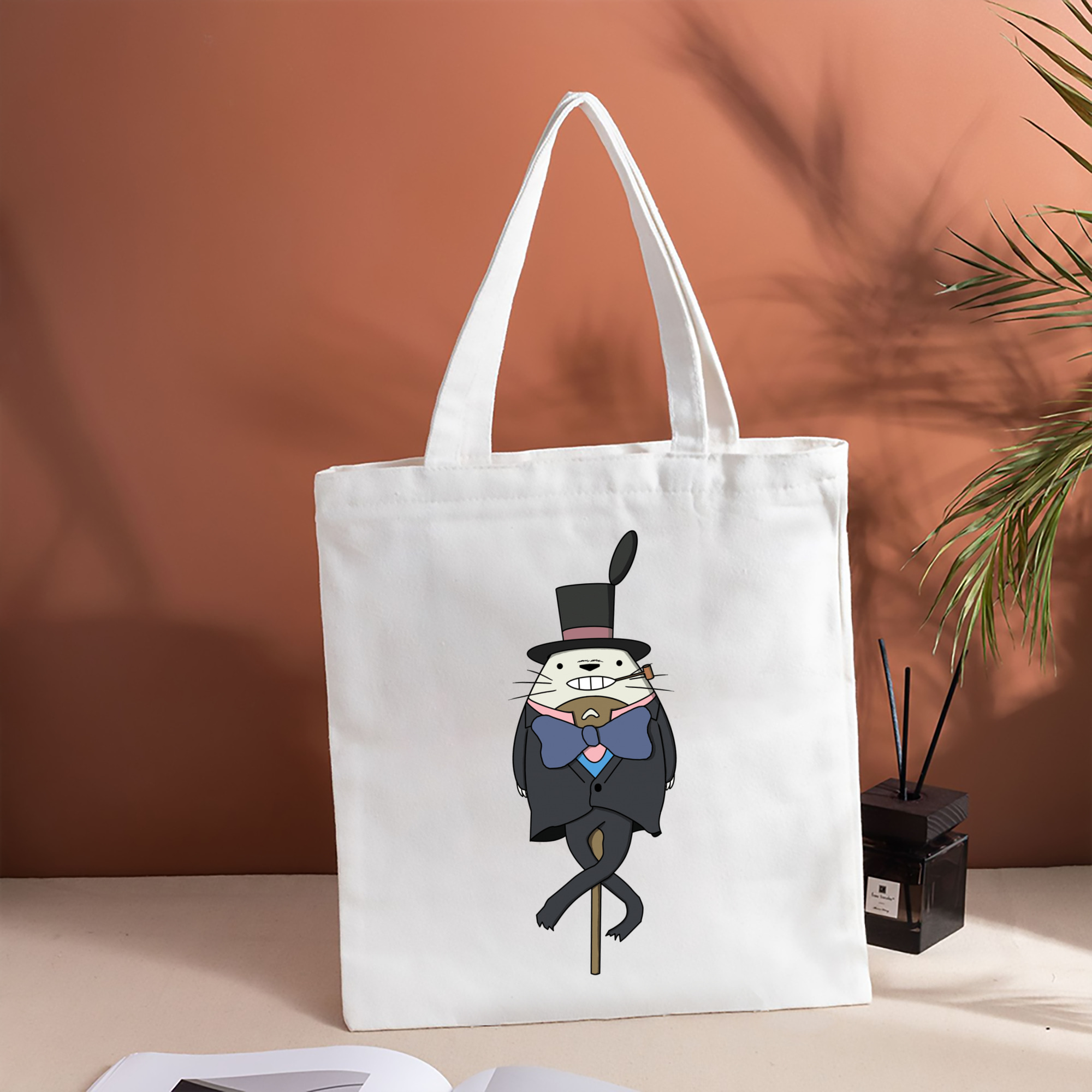 となりのトトロ 草壁メイ 草壁サツキ My Neighbor Totoro Satsuki Kusakabe Mei Kusakabe 縦型キャンバス生地手提げバッグ　トートバッグ