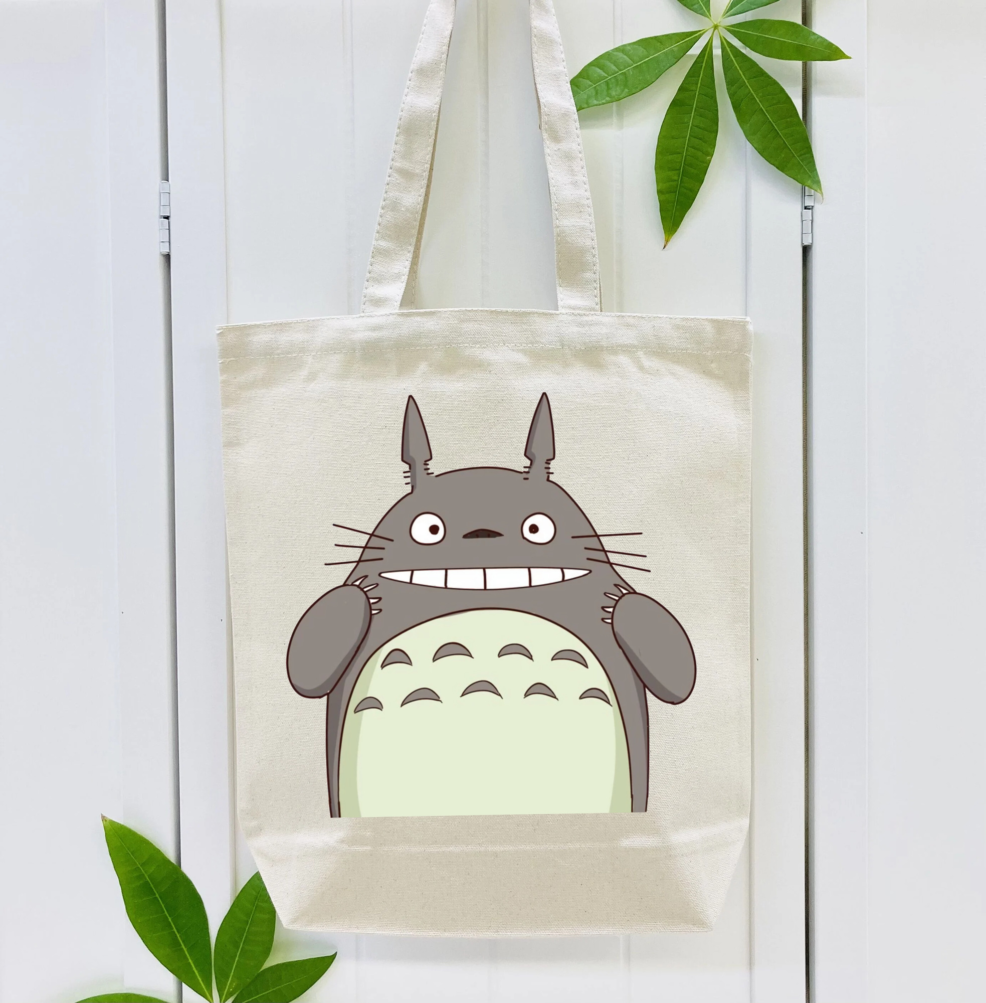 となりのトトロ 草壁メイ 草壁サツキ My Neighbor Totoro Satsuki Kusakabe Mei Kusakabe 縦型キャンバス生地手提げバッグ　トートバッグ