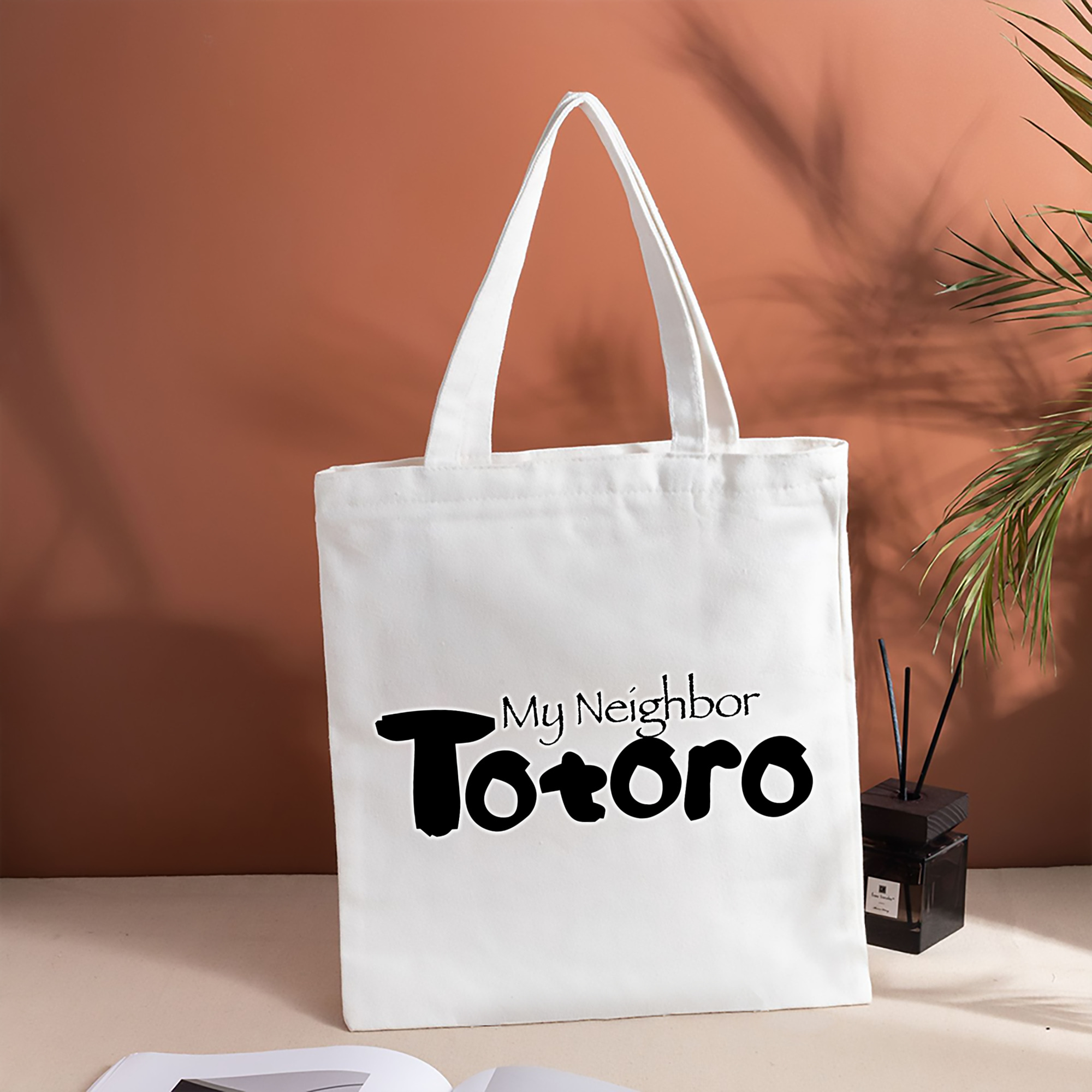 となりのトトロ 草壁メイ 草壁サツキ My Neighbor Totoro Satsuki Kusakabe Mei Kusakabe 縦型キャンバス生地手提げバッグ　トートバッグ