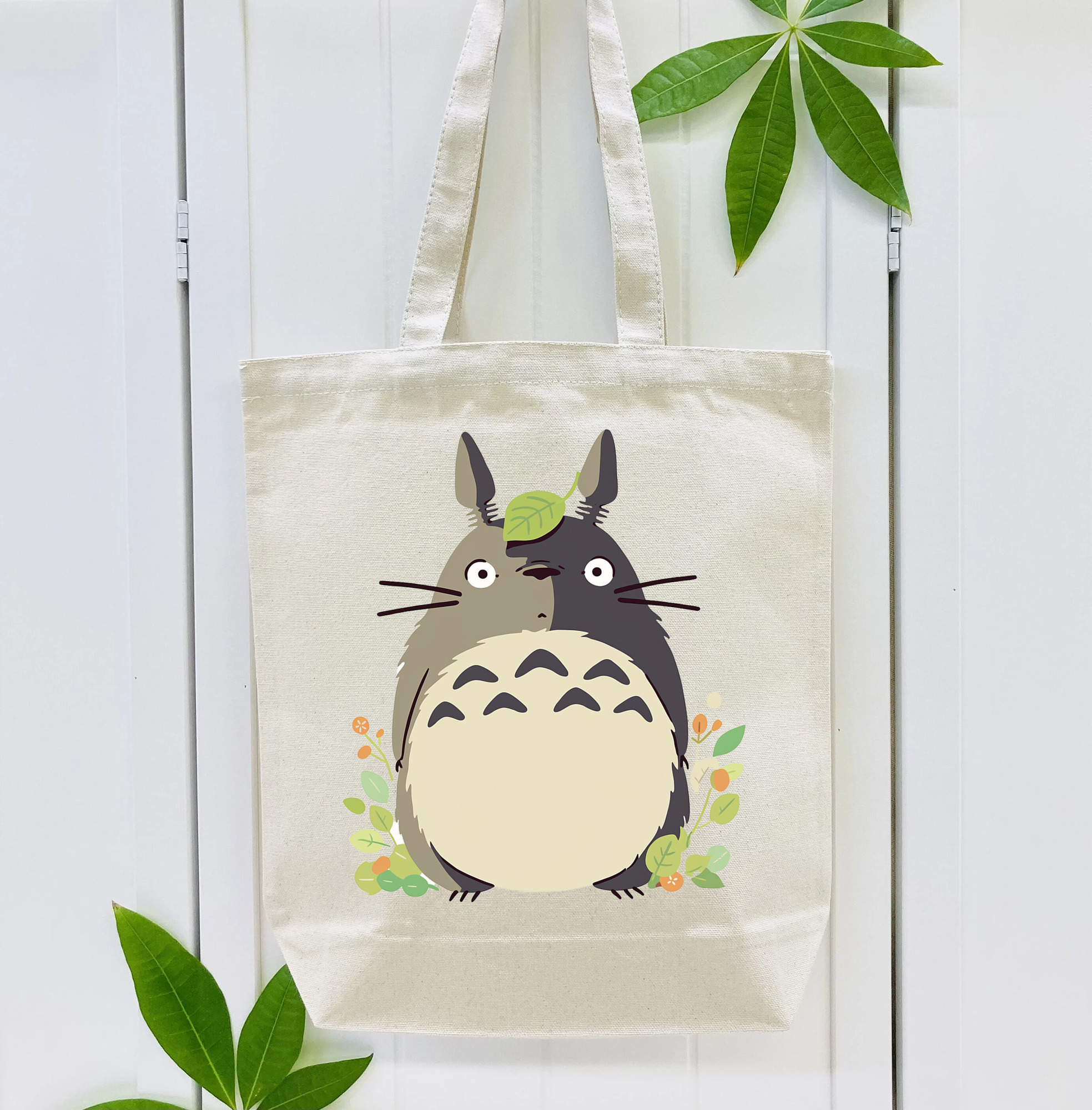 となりのトトロ 草壁メイ 草壁サツキ My Neighbor Totoro Satsuki Kusakabe Mei Kusakabe 縦型キャンバス生地手提げバッグ　トートバッグ