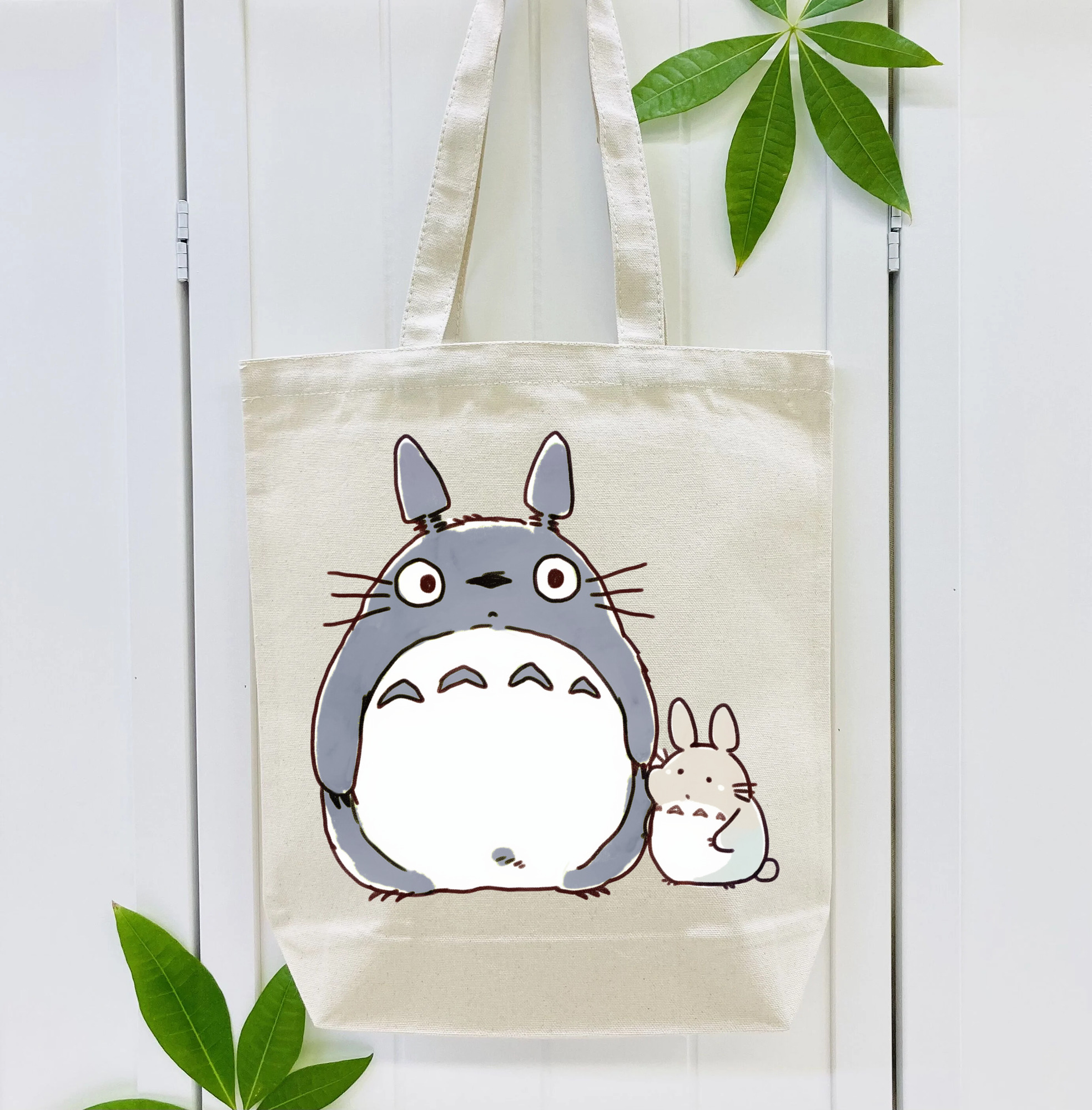 となりのトトロ 草壁メイ 草壁サツキ My Neighbor Totoro Satsuki Kusakabe Mei Kusakabe 縦型キャンバス生地手提げバッグ　トートバッグ