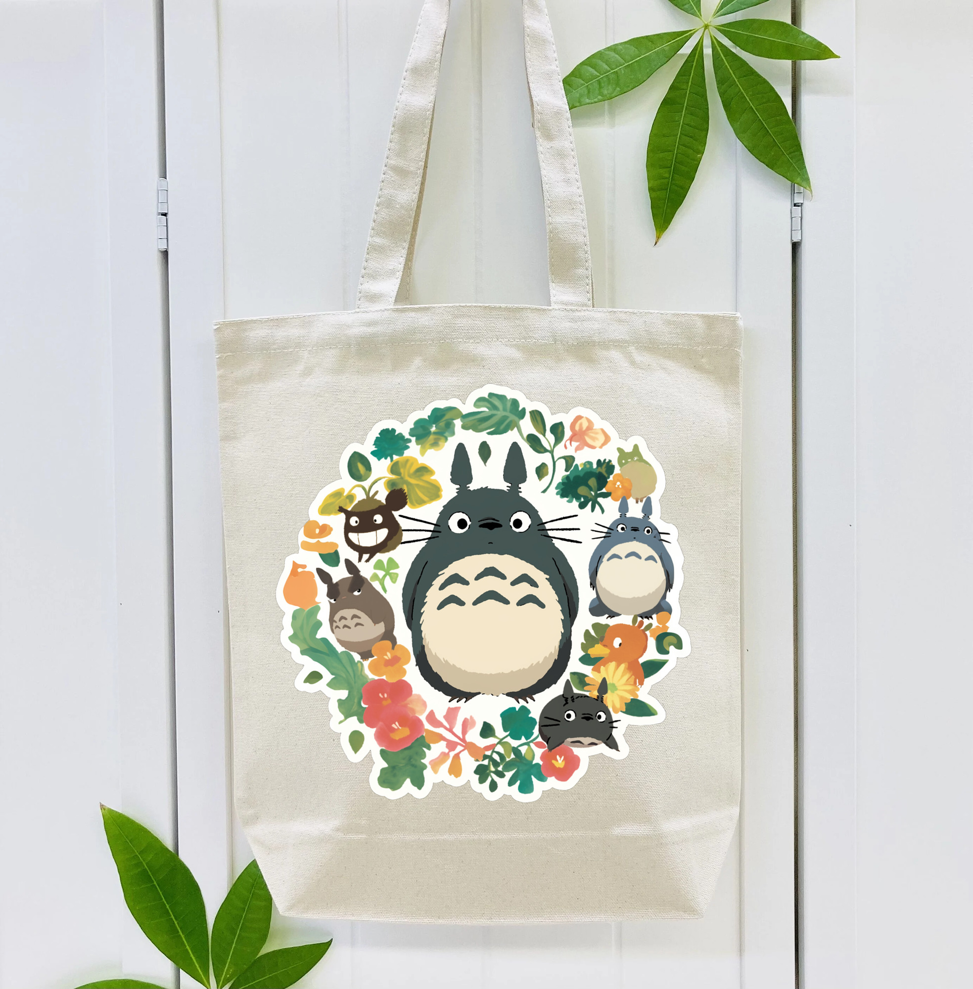 となりのトトロ 草壁メイ 草壁サツキ My Neighbor Totoro Satsuki Kusakabe Mei Kusakabe 縦型キャンバス生地手提げバッグ　トートバッグ