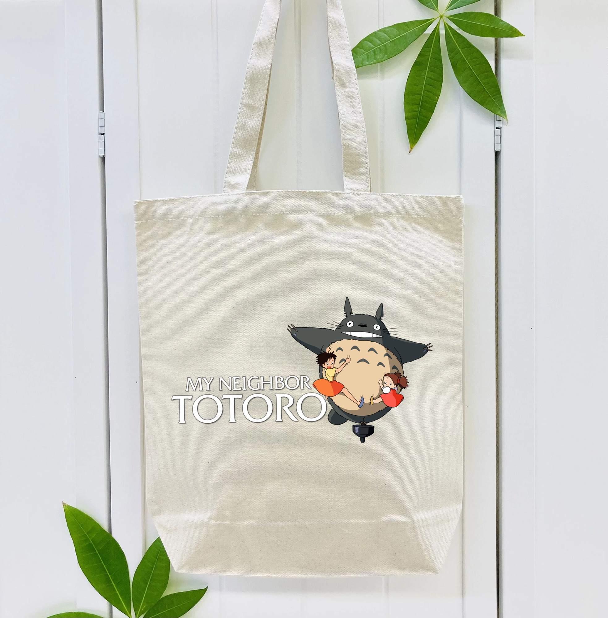 となりのトトロ 草壁メイ 草壁サツキ My Neighbor Totoro Satsuki Kusakabe Mei Kusakabe 縦型キャンバス生地手提げバッグ　トートバッグ