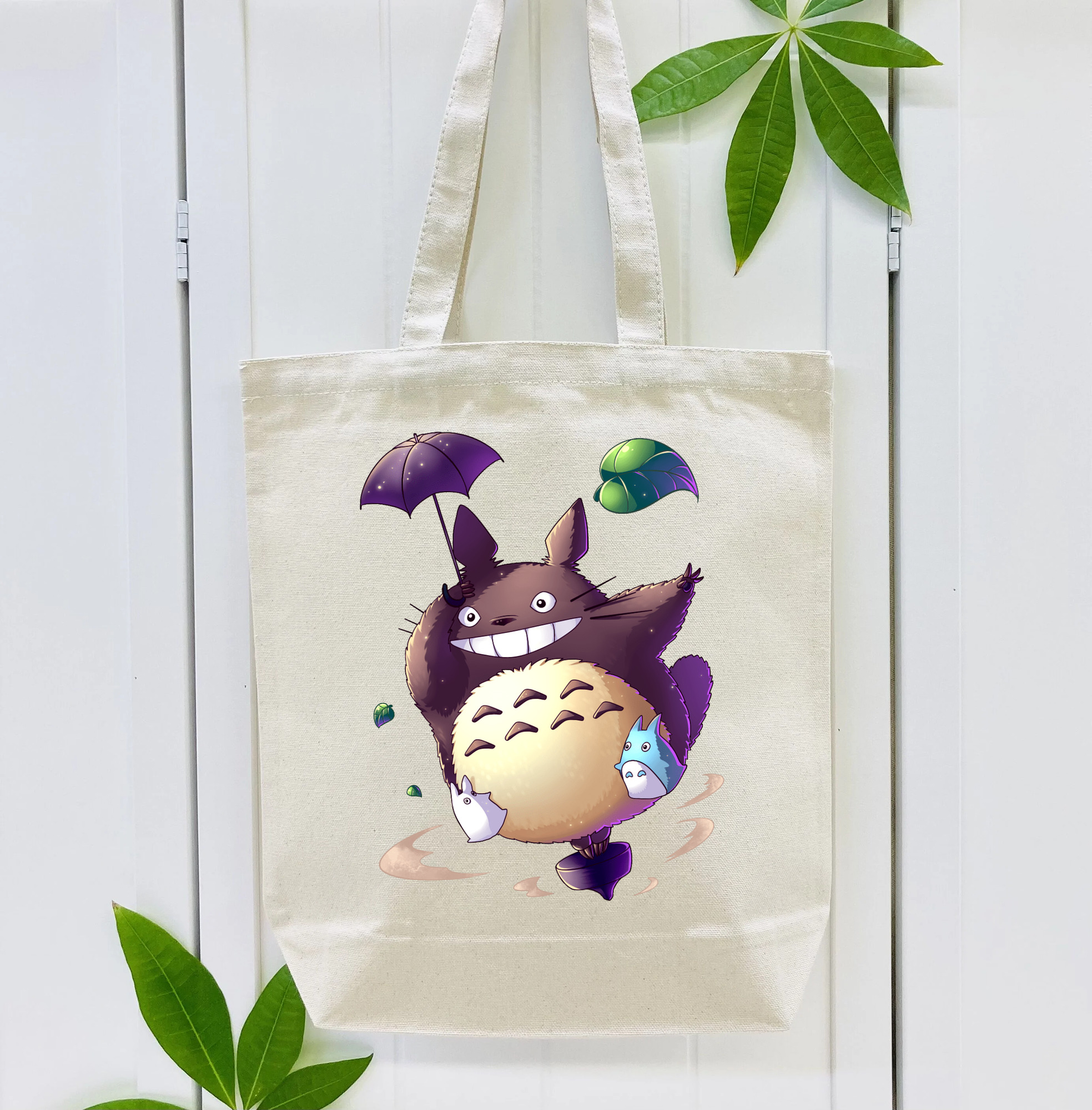 となりのトトロ 草壁メイ 草壁サツキ My Neighbor Totoro Satsuki Kusakabe Mei Kusakabe 縦型キャンバス生地手提げバッグ　トートバッグ