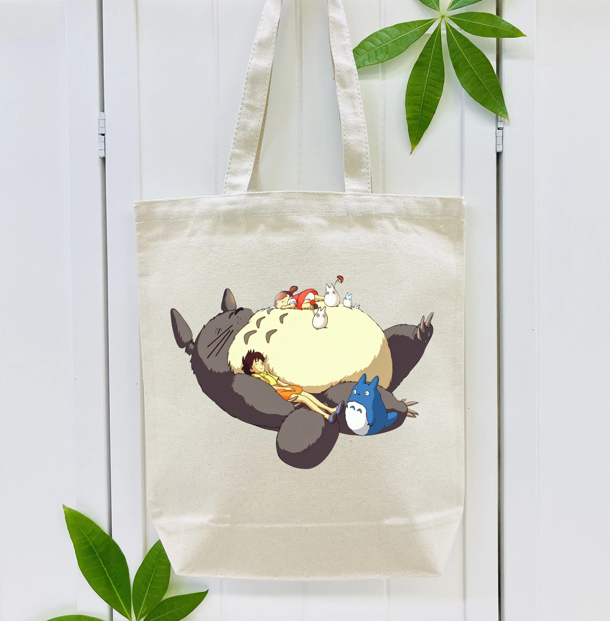 となりのトトロ 草壁メイ 草壁サツキ My Neighbor Totoro Satsuki Kusakabe Mei Kusakabe 縦型キャンバス生地手提げバッグ　トートバッグ