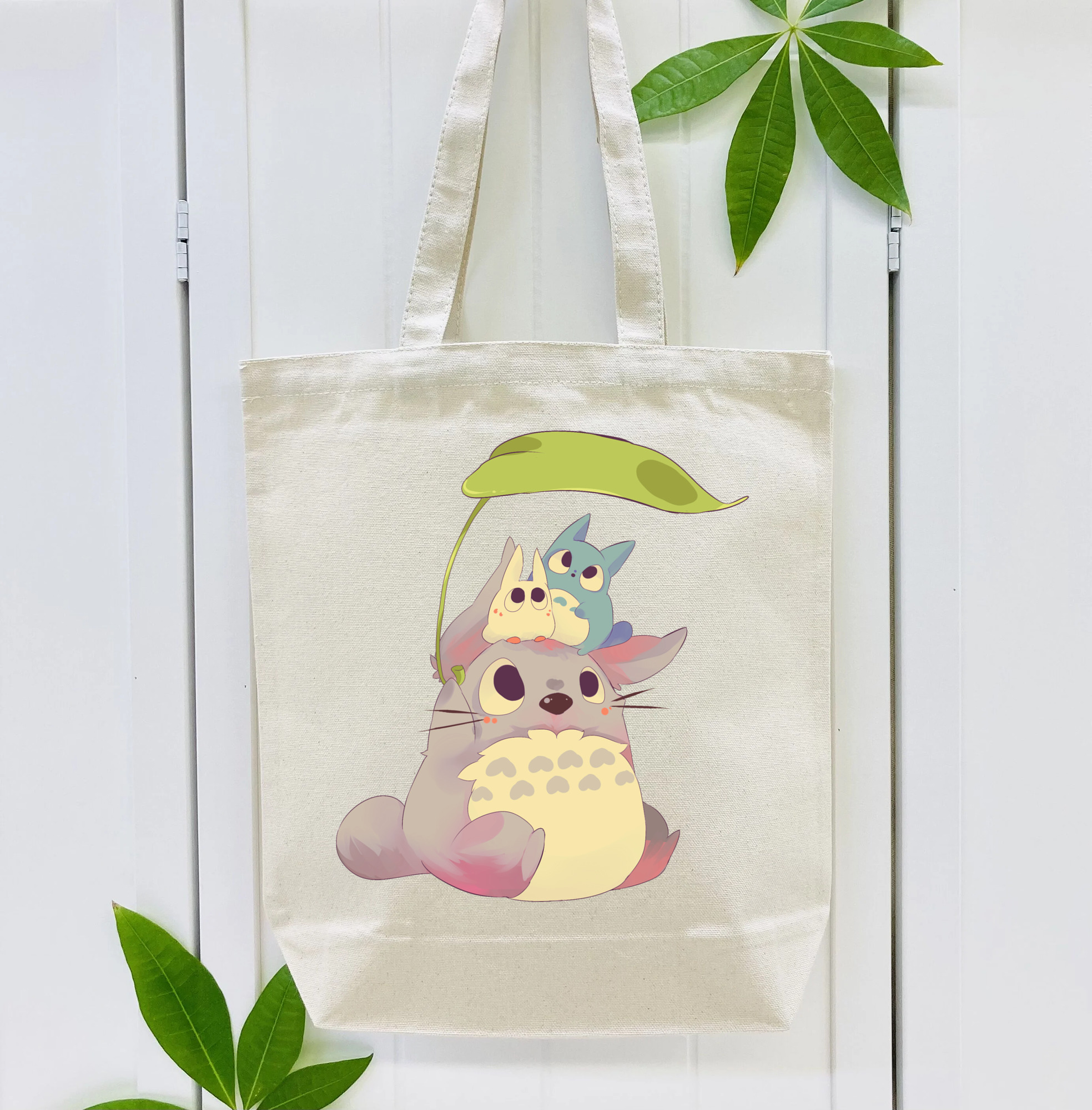 となりのトトロ 草壁メイ 草壁サツキ My Neighbor Totoro Satsuki Kusakabe Mei Kusakabe 縦型キャンバス生地手提げバッグ　トートバッグ