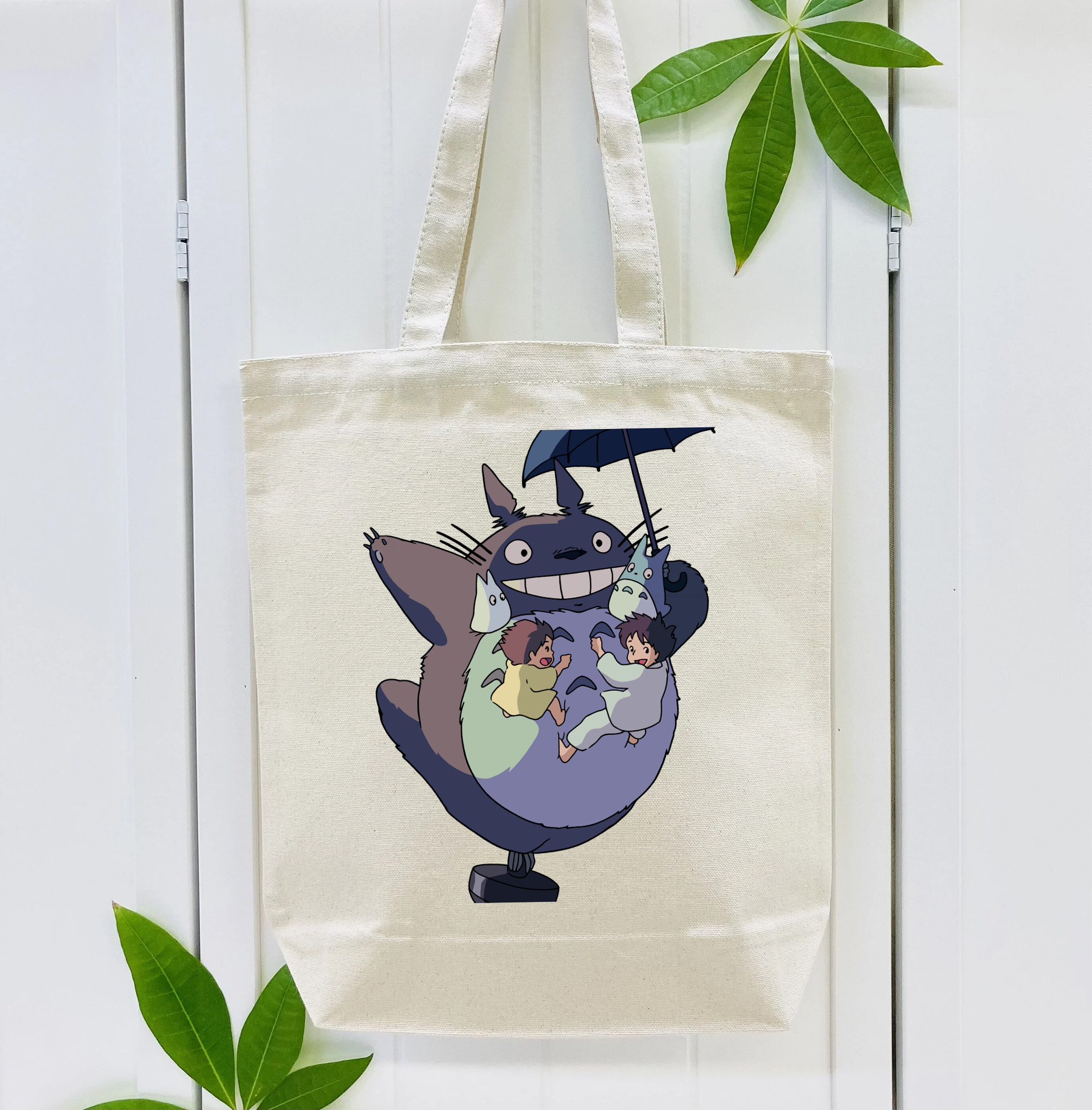 となりのトトロ 草壁メイ 草壁サツキ My Neighbor Totoro Satsuki Kusakabe Mei Kusakabe 縦型キャンバス生地手提げバッグ　トートバッグ
