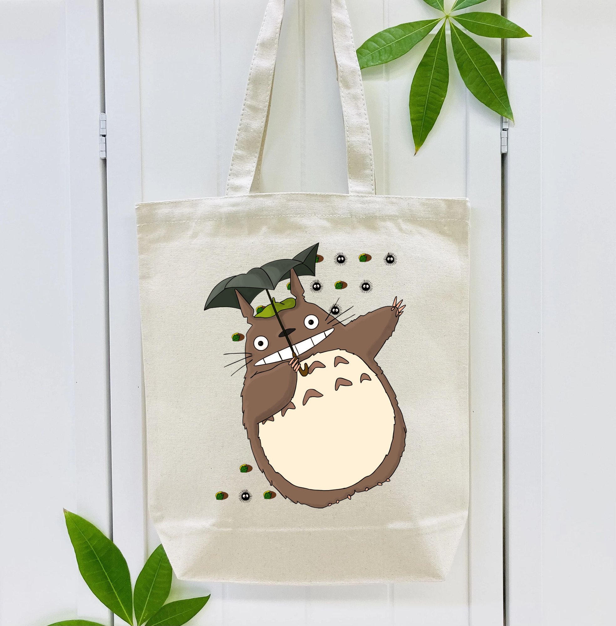 となりのトトロ 草壁メイ 草壁サツキ My Neighbor Totoro Satsuki Kusakabe Mei Kusakabe 縦型キャンバス生地手提げバッグ　トートバッグ