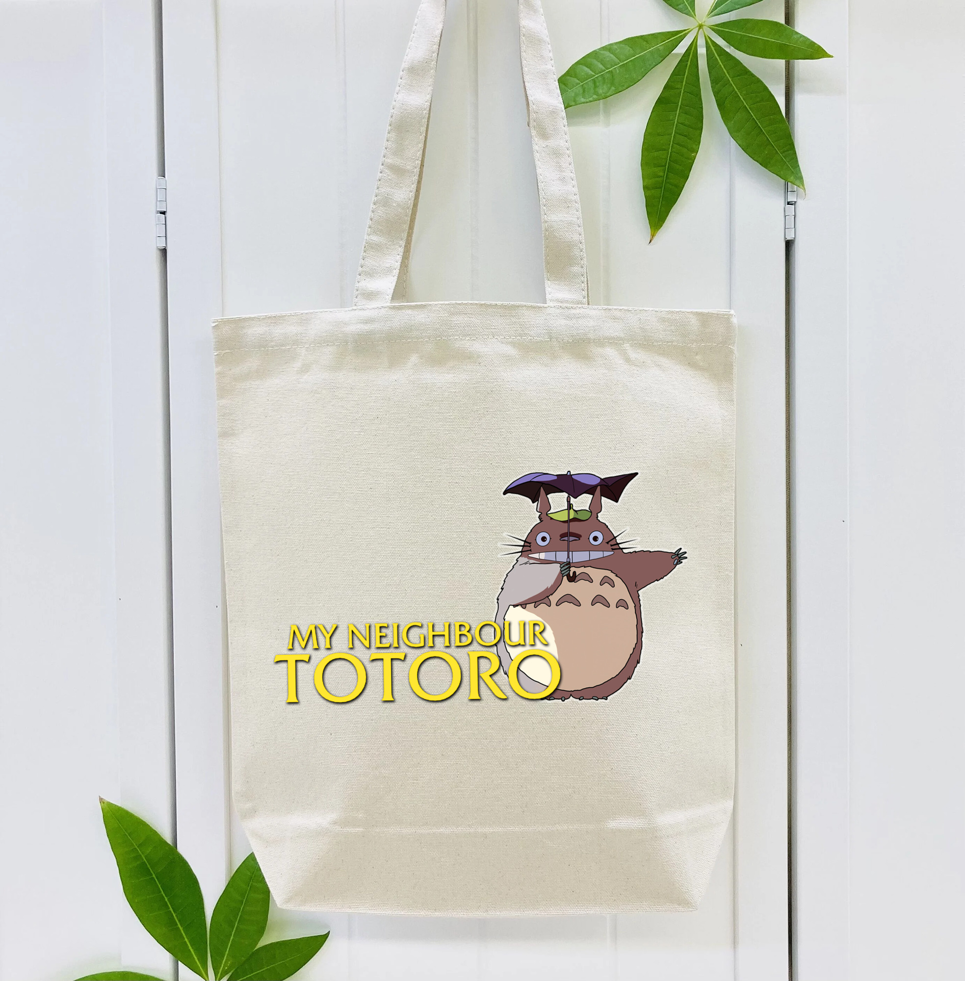 となりのトトロ 草壁メイ 草壁サツキ My Neighbor Totoro Satsuki Kusakabe Mei Kusakabe 縦型キャンバス生地手提げバッグ　トートバッグ