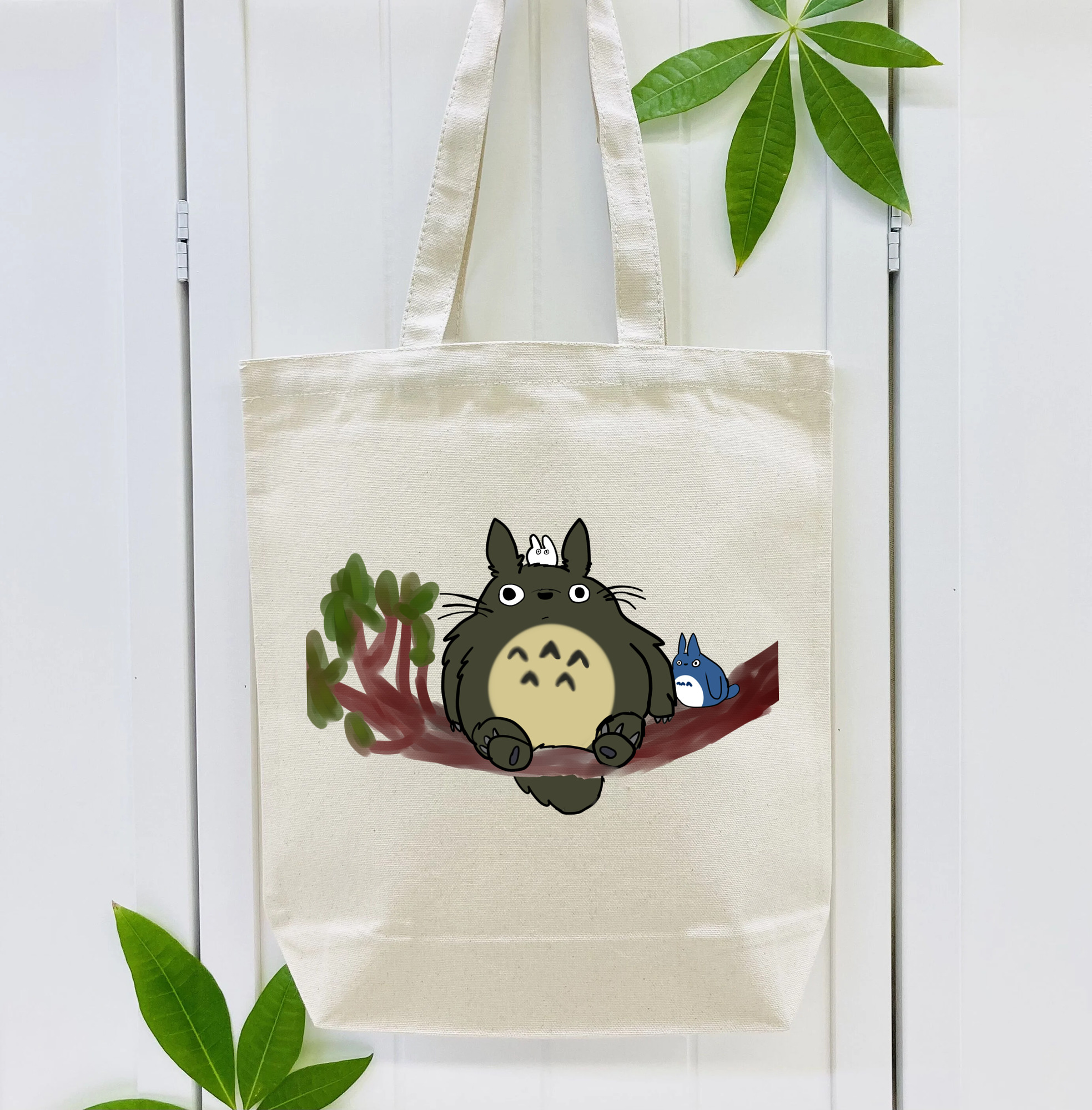となりのトトロ 草壁メイ 草壁サツキ My Neighbor Totoro Satsuki Kusakabe Mei Kusakabe 縦型キャンバス生地手提げバッグ　トートバッグ