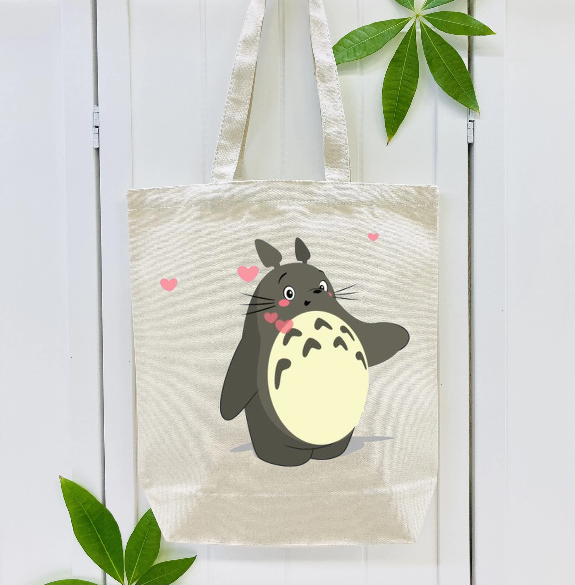となりのトトロ 草壁メイ 草壁サツキ My Neighbor Totoro Satsuki Kusakabe Mei Kusakabe 縦型キャンバス生地手提げバッグ　トートバッグ