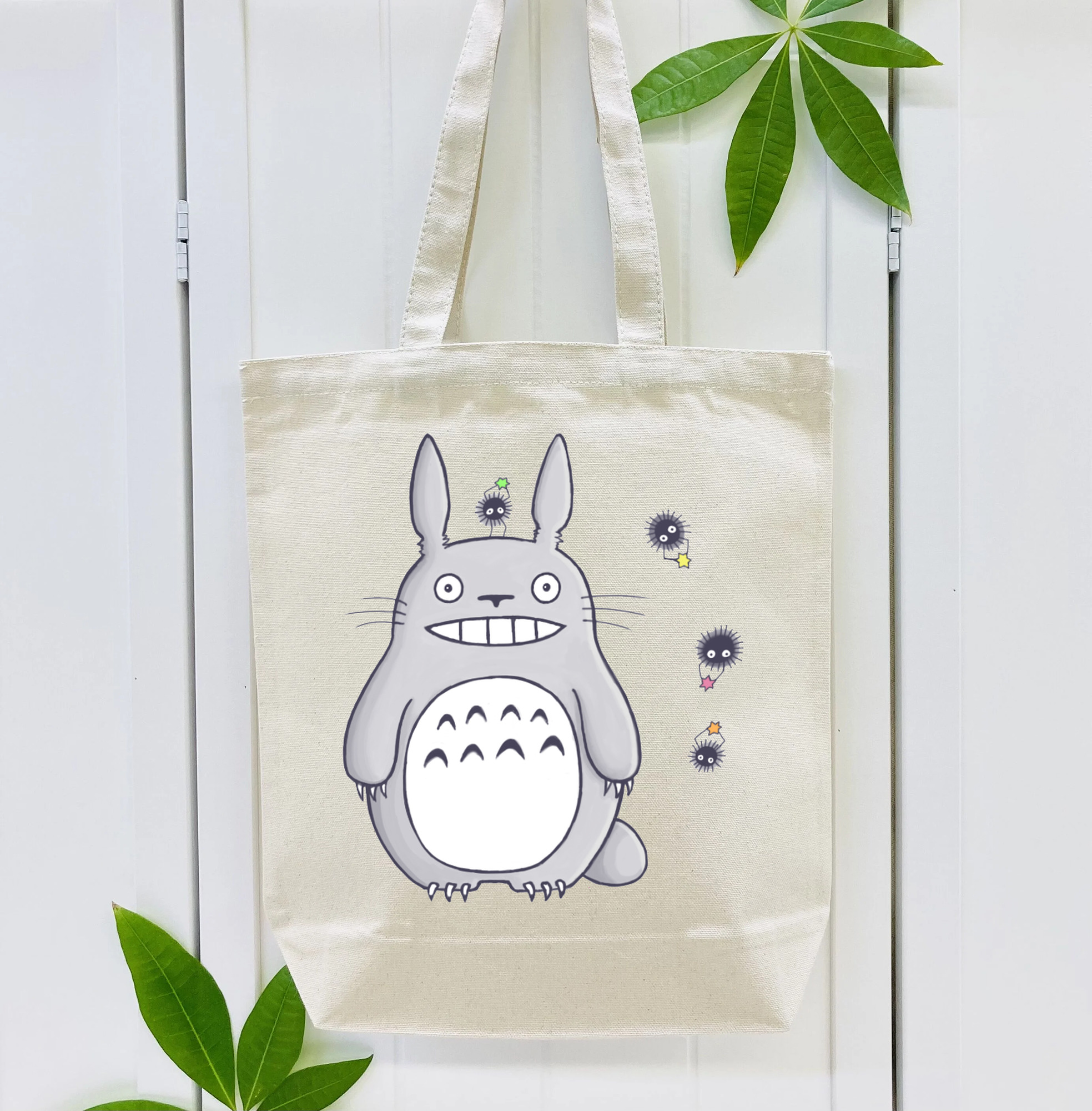 となりのトトロ 草壁メイ 草壁サツキ My Neighbor Totoro Satsuki Kusakabe Mei Kusakabe 縦型キャンバス生地手提げバッグ　トートバッグ