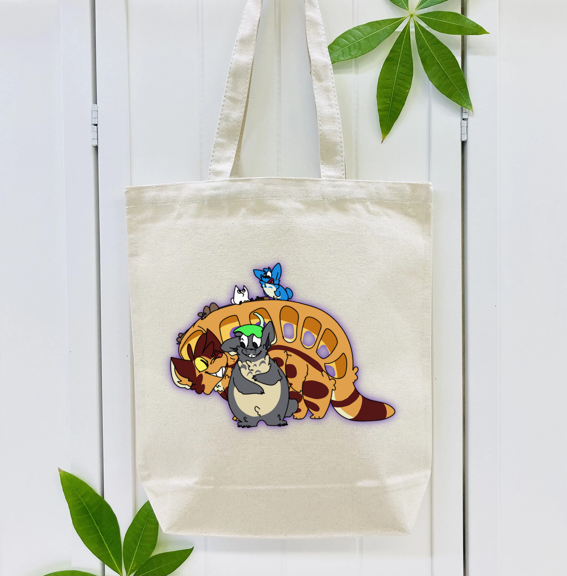 となりのトトロ 草壁メイ 草壁サツキ My Neighbor Totoro Satsuki Kusakabe Mei Kusakabe 縦型キャンバス生地手提げバッグ　トートバッグ