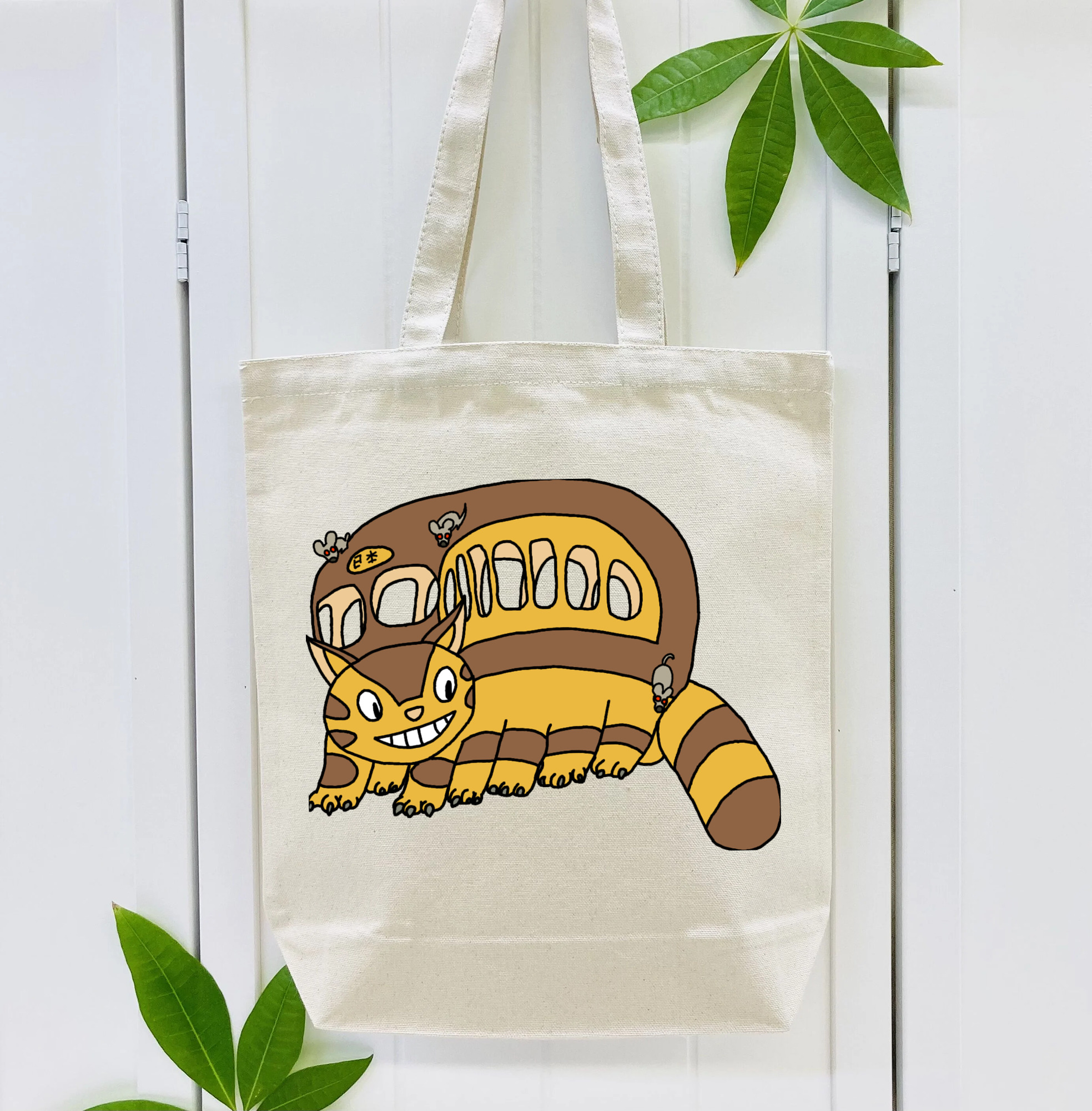 となりのトトロ 草壁メイ 草壁サツキ My Neighbor Totoro Satsuki Kusakabe Mei Kusakabe 縦型キャンバス生地手提げバッグ　トートバッグ