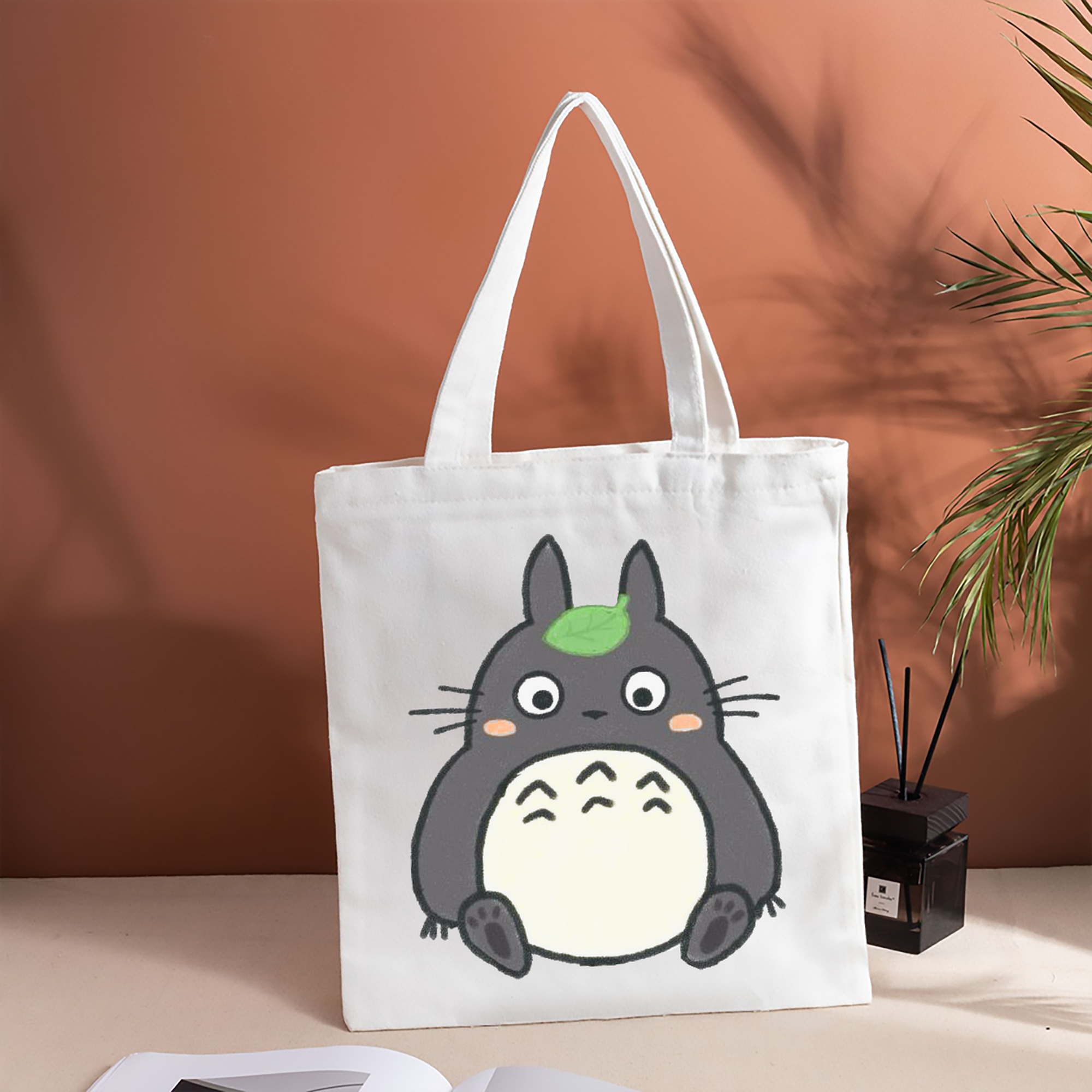 となりのトトロ 草壁メイ 草壁サツキ My Neighbor Totoro Satsuki Kusakabe Mei Kusakabe 縦型キャンバス生地手提げバッグ　トートバッグ