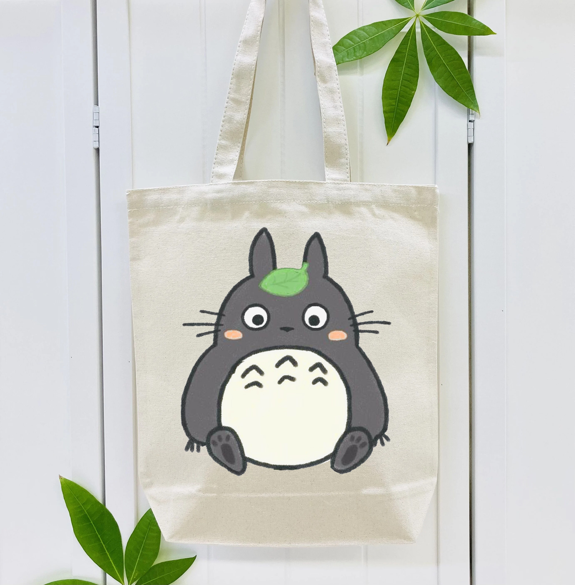 となりのトトロ 草壁メイ 草壁サツキ My Neighbor Totoro Satsuki Kusakabe Mei Kusakabe 縦型キャンバス生地手提げバッグ　トートバッグ