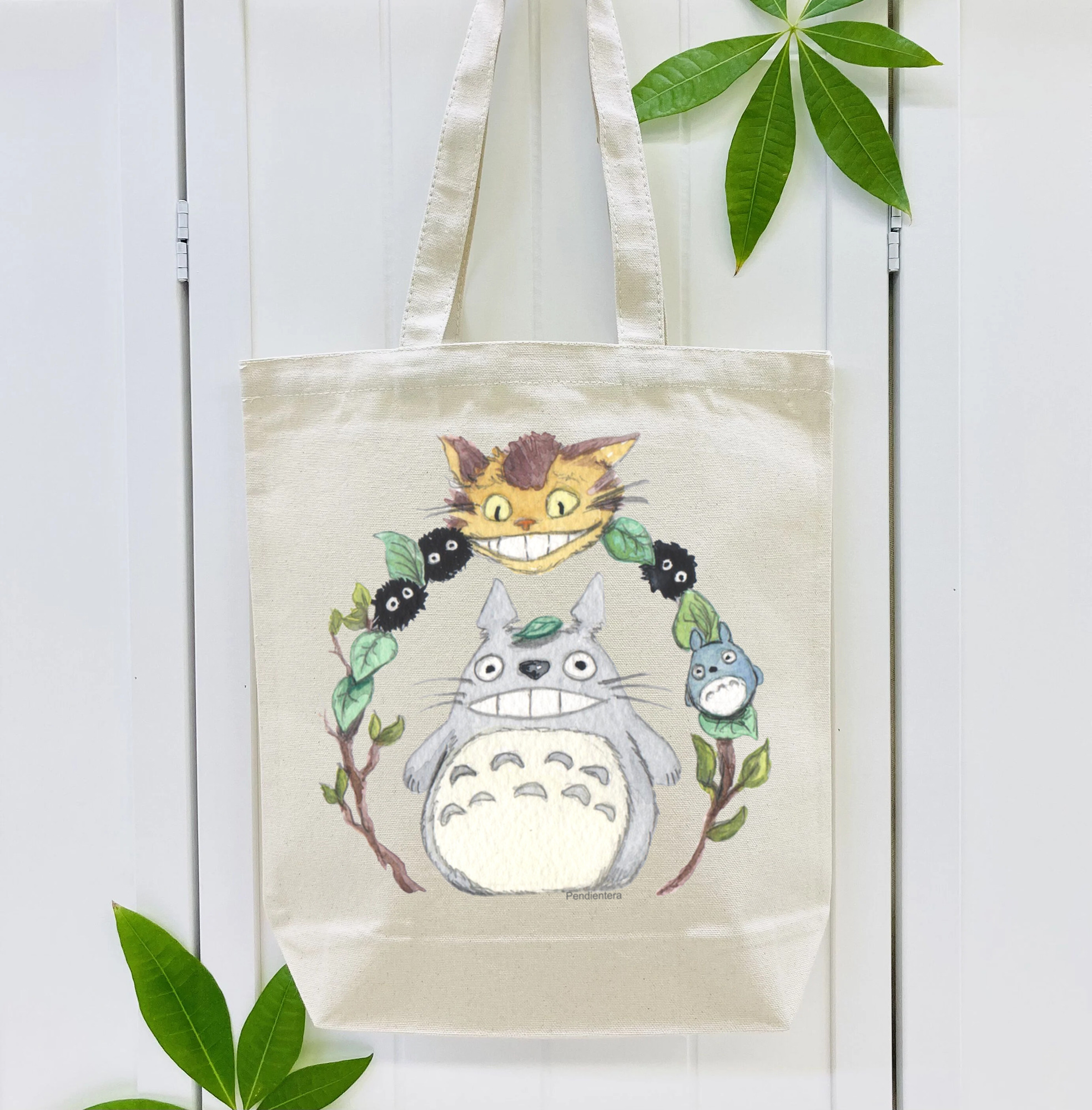 となりのトトロ 草壁メイ 草壁サツキ My Neighbor Totoro Satsuki Kusakabe Mei Kusakabe 縦型キャンバス生地手提げバッグ　トートバッグ