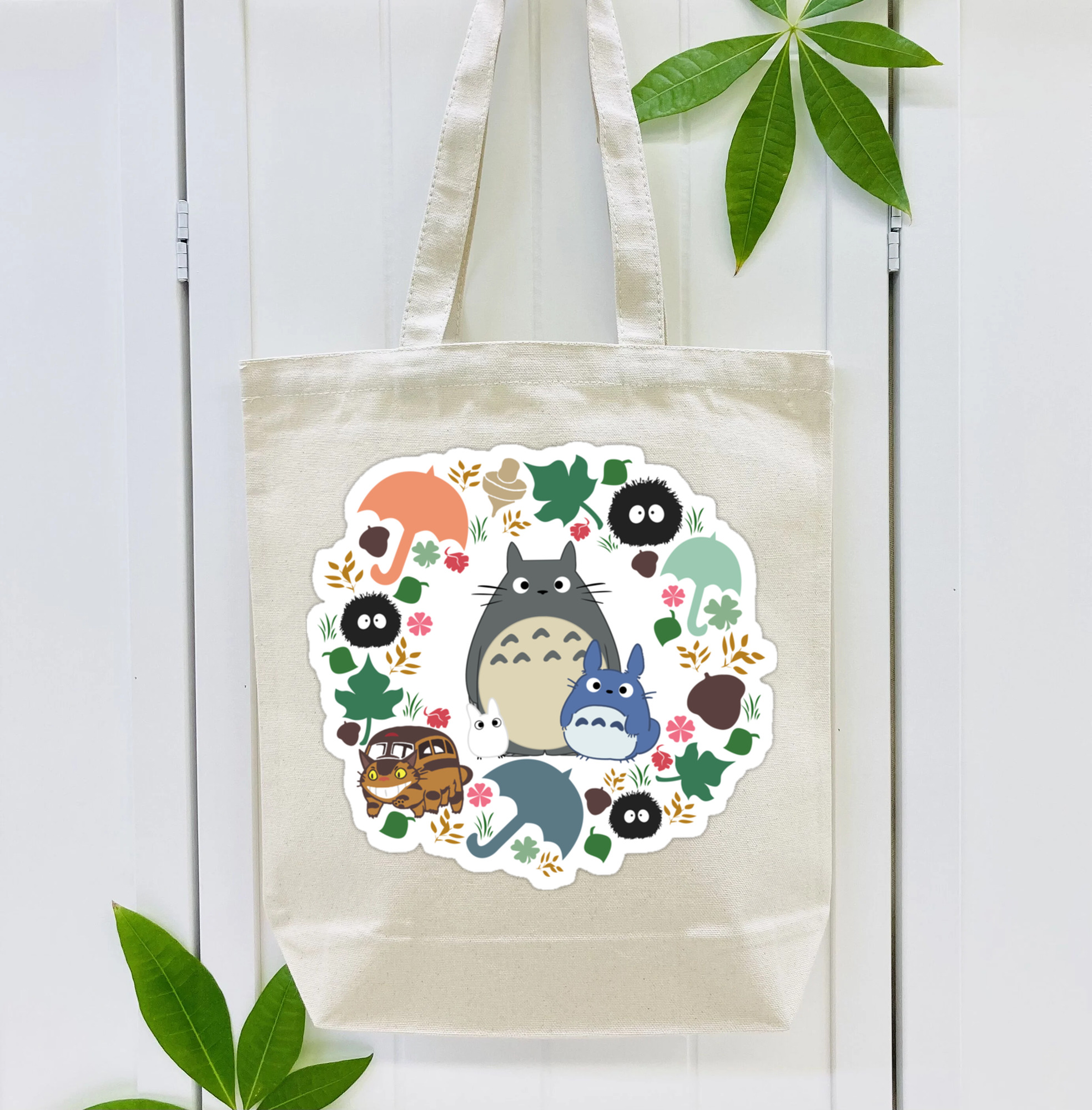 となりのトトロ 草壁メイ 草壁サツキ My Neighbor Totoro Satsuki Kusakabe Mei Kusakabe 縦型キャンバス生地手提げバッグ　トートバッグ