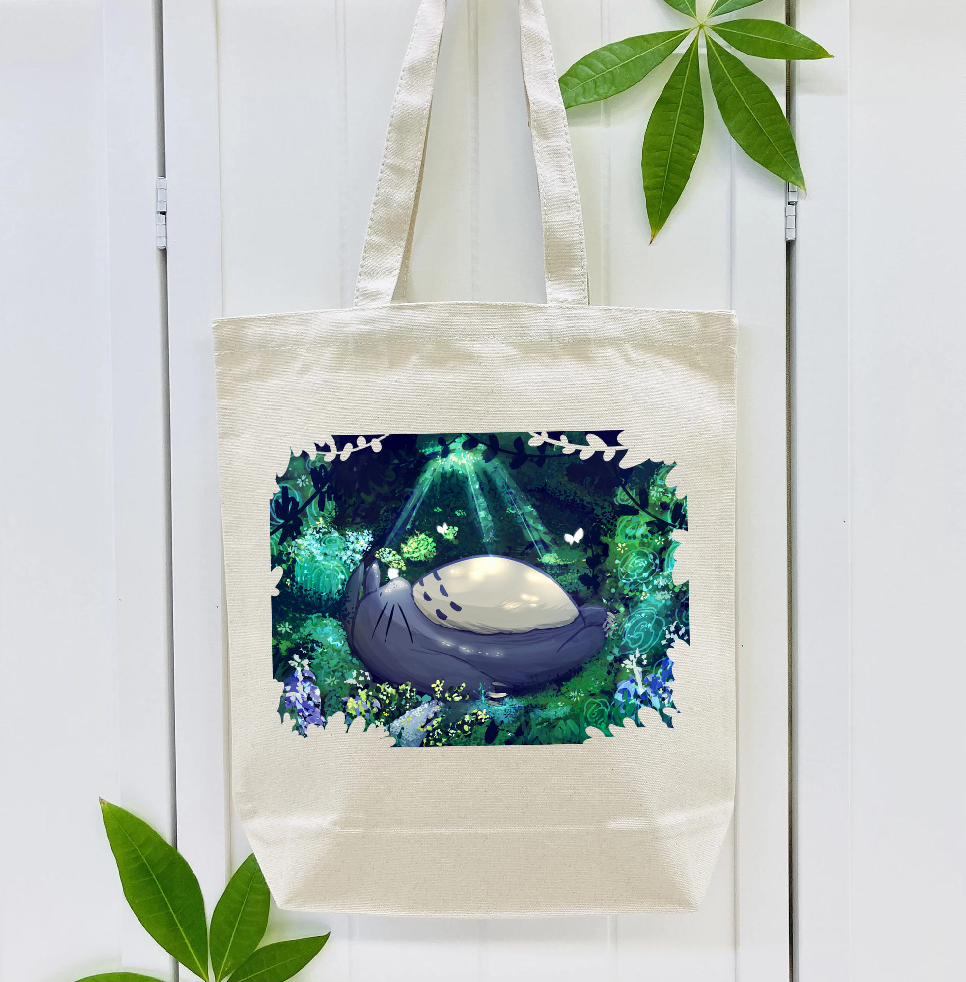 となりのトトロ 草壁メイ 草壁サツキ My Neighbor Totoro Satsuki Kusakabe Mei Kusakabe 縦型キャンバス生地手提げバッグ　トートバッグ