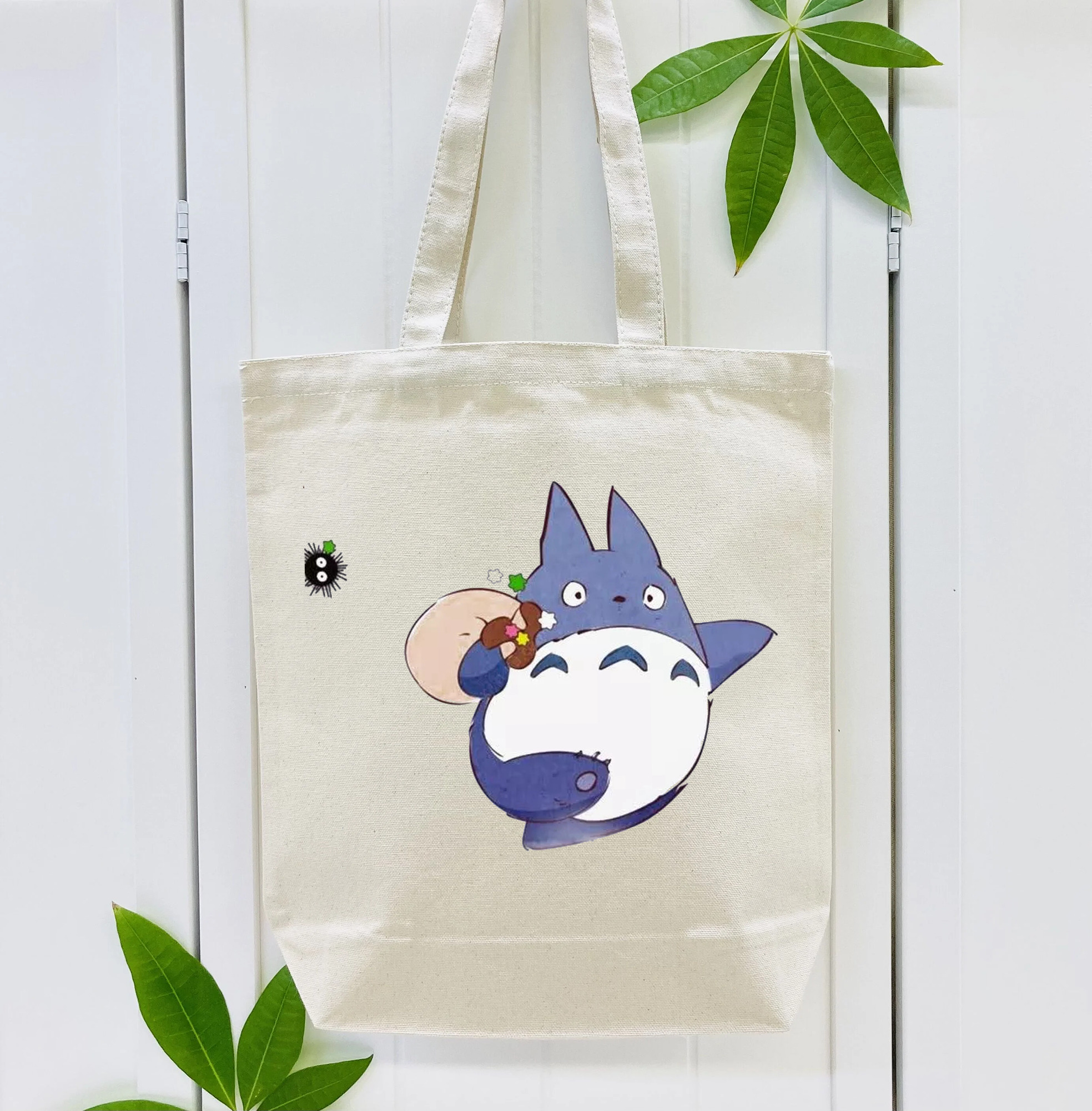 となりのトトロ 草壁メイ 草壁サツキ My Neighbor Totoro Satsuki Kusakabe Mei Kusakabe 縦型キャンバス生地手提げバッグ　トートバッグ