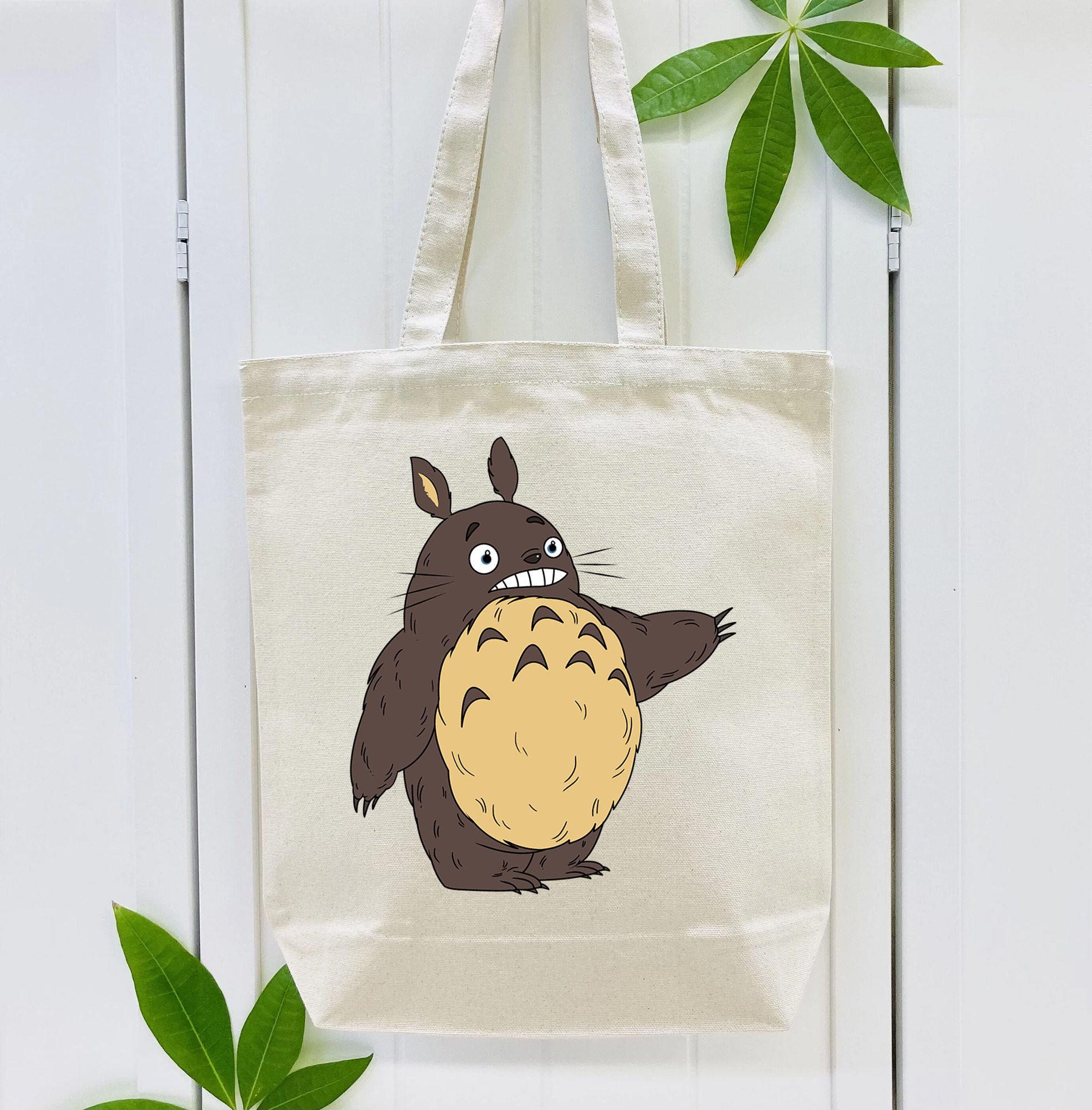 となりのトトロ 草壁メイ 草壁サツキ My Neighbor Totoro Satsuki Kusakabe Mei Kusakabe 縦型キャンバス生地手提げバッグ　トートバッグ