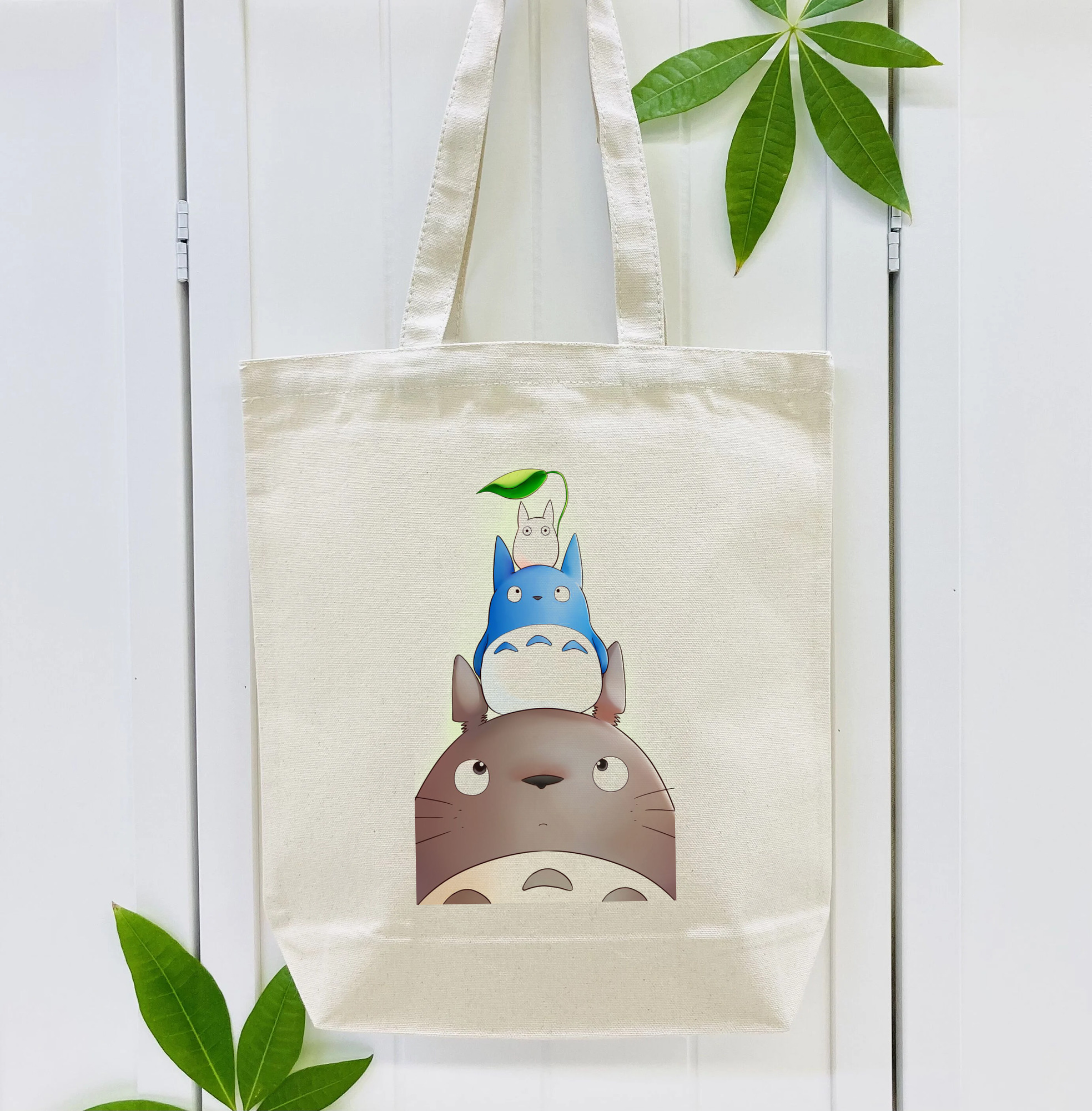 となりのトトロ 草壁メイ 草壁サツキ My Neighbor Totoro Satsuki Kusakabe Mei Kusakabe 縦型キャンバス生地手提げバッグ　トートバッグ