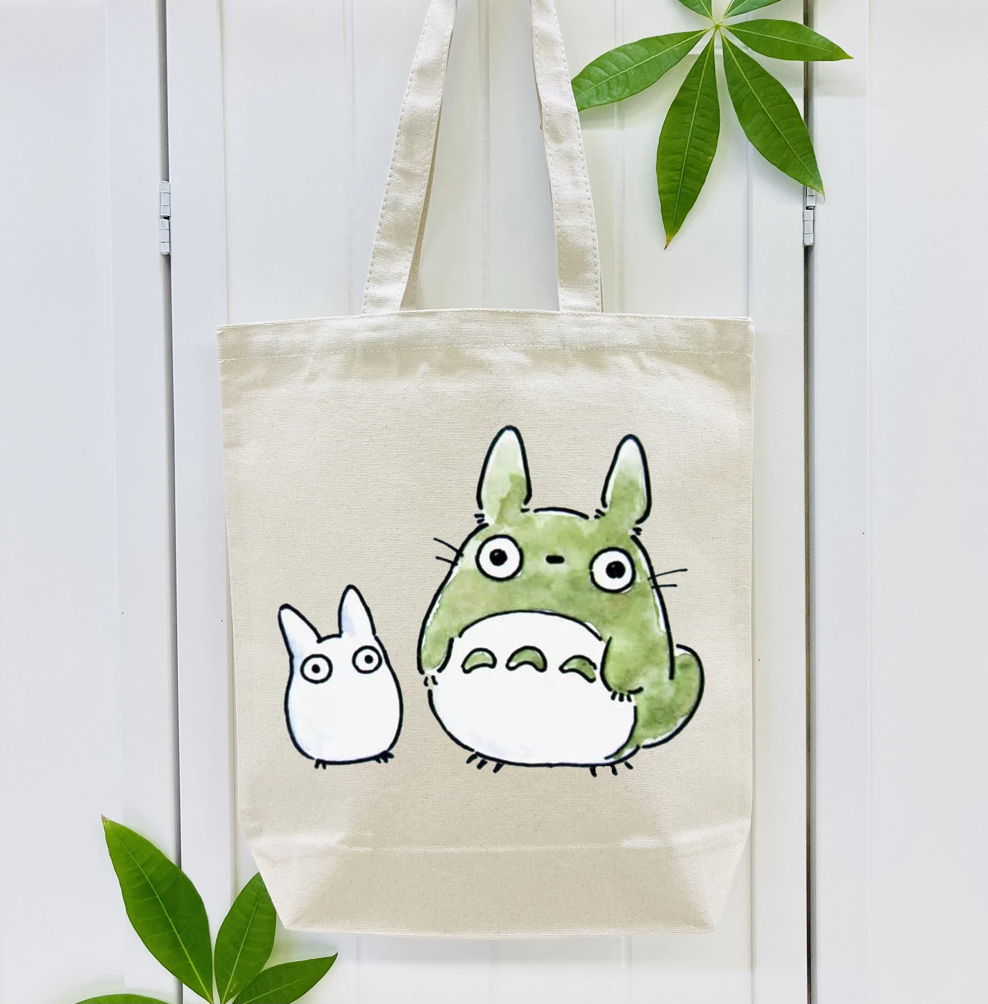 となりのトトロ 草壁メイ 草壁サツキ My Neighbor Totoro Satsuki Kusakabe Mei Kusakabe 縦型キャンバス生地手提げバッグ　トートバッグ