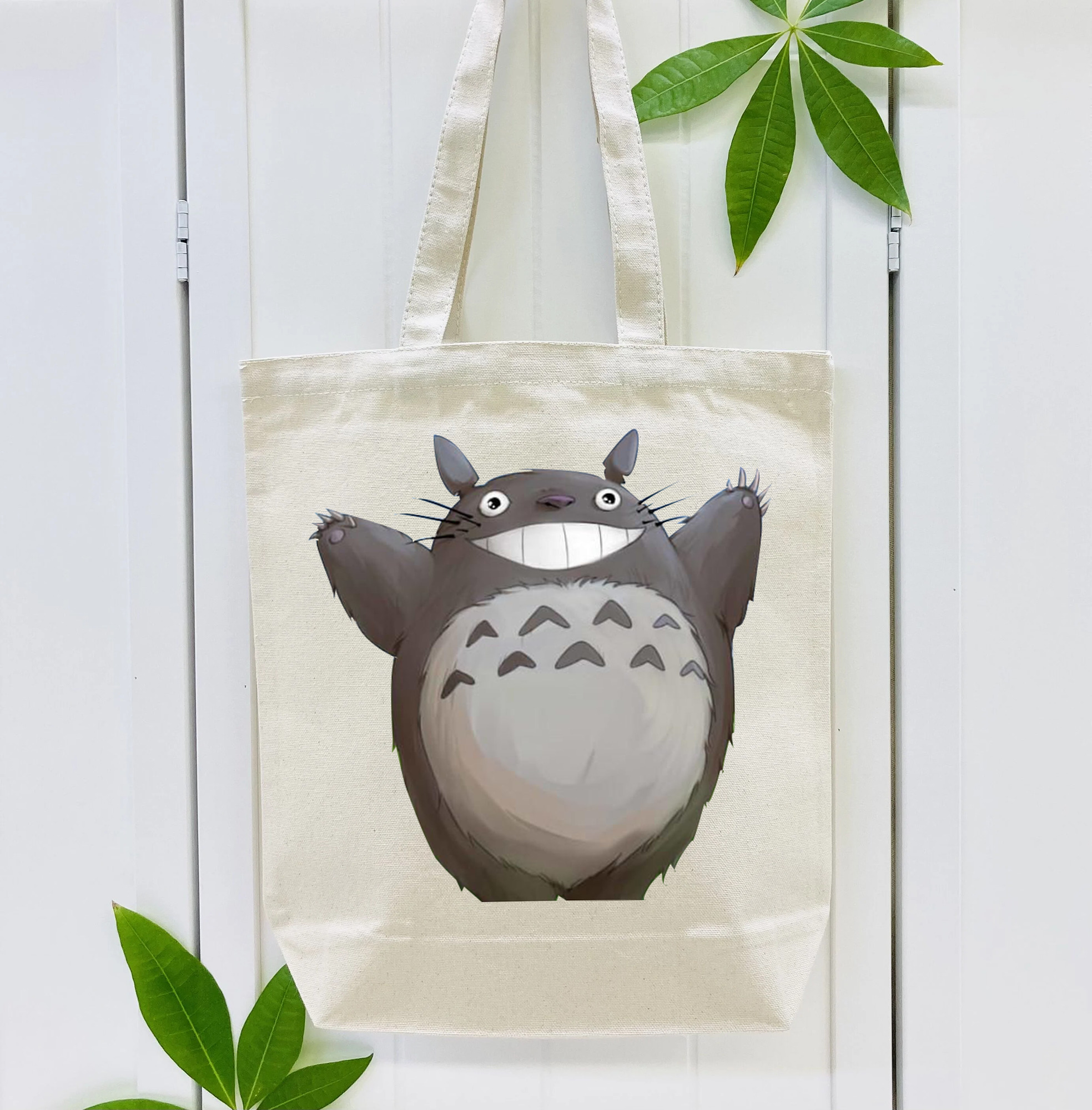 となりのトトロ 草壁メイ 草壁サツキ My Neighbor Totoro Satsuki Kusakabe Mei Kusakabe 縦型キャンバス生地手提げバッグ　トートバッグ