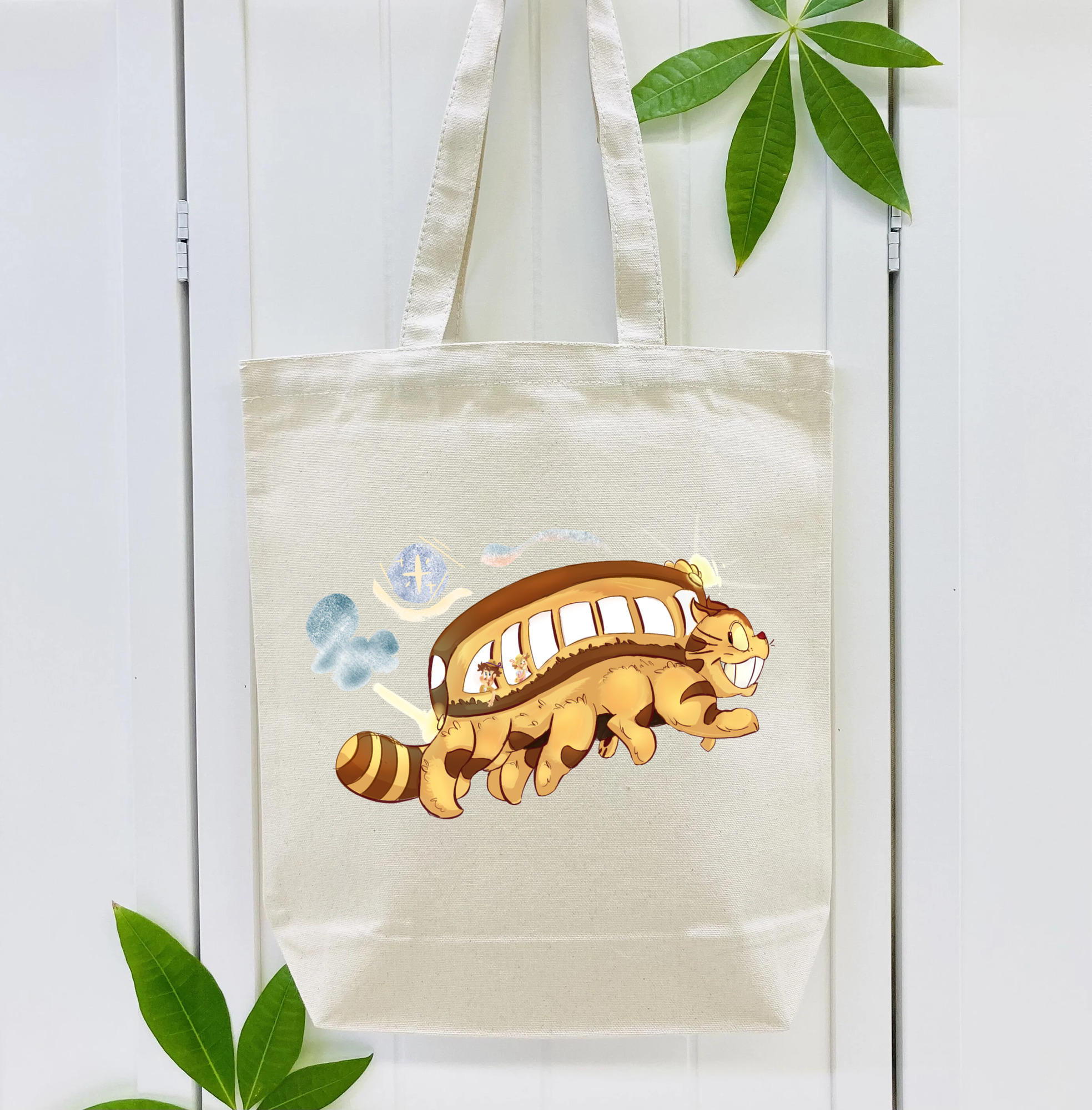 となりのトトロ 草壁メイ 草壁サツキ My Neighbor Totoro Satsuki Kusakabe Mei Kusakabe 縦型キャンバス生地手提げバッグ　トートバッグ