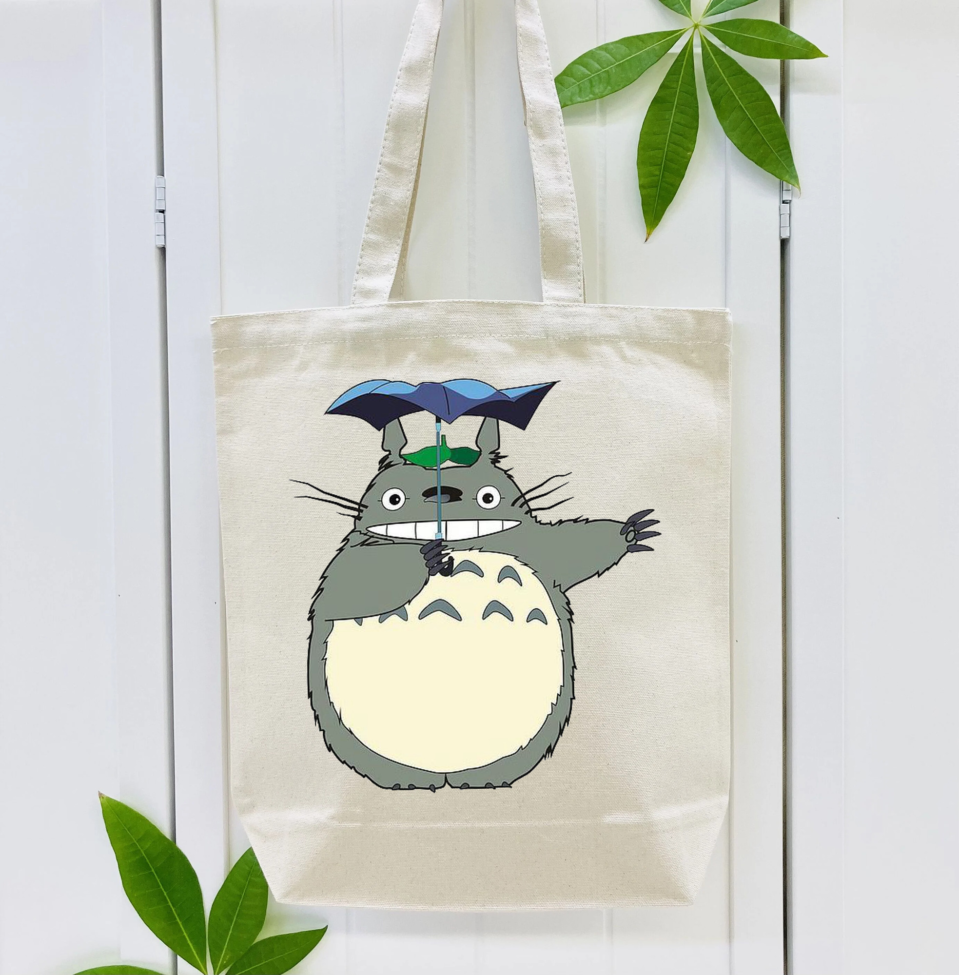 となりのトトロ 草壁メイ 草壁サツキ My Neighbor Totoro Satsuki Kusakabe Mei Kusakabe 縦型キャンバス生地手提げバッグ　トートバッグ