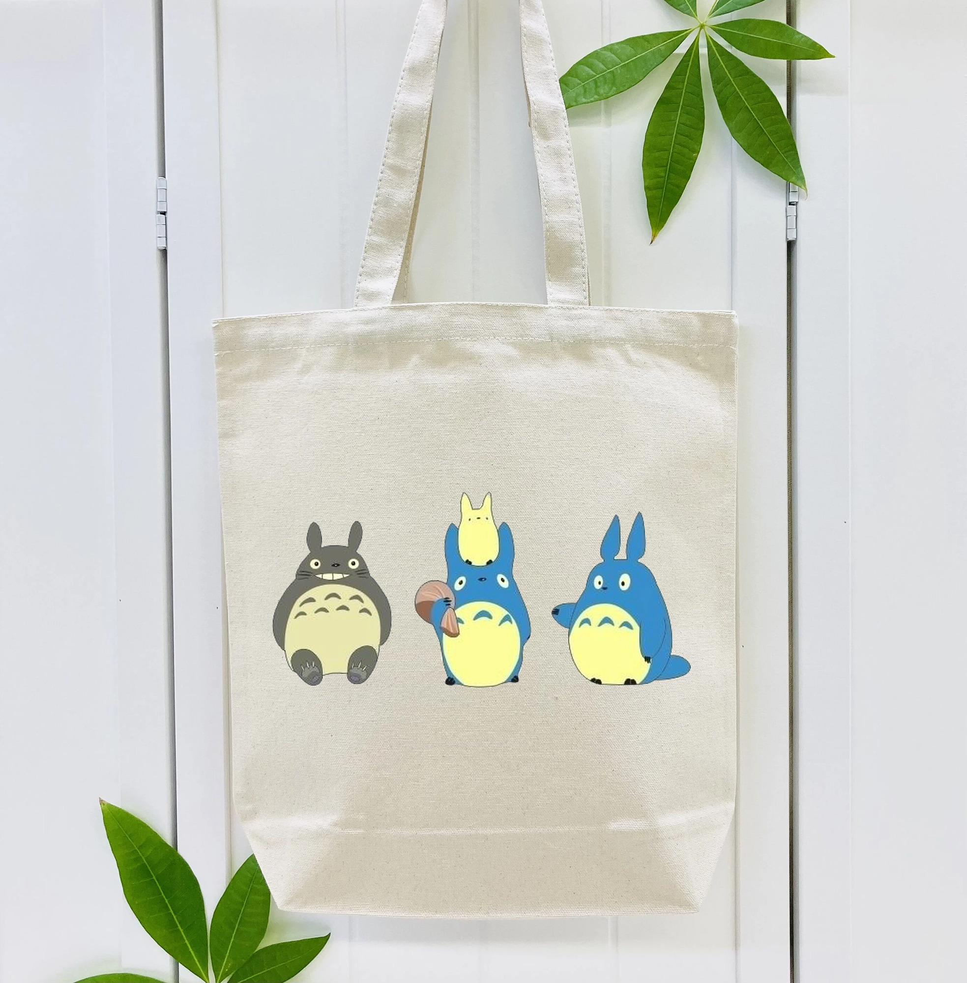 となりのトトロ 草壁メイ 草壁サツキ My Neighbor Totoro Satsuki Kusakabe Mei Kusakabe 縦型キャンバス生地手提げバッグ　トートバッグ