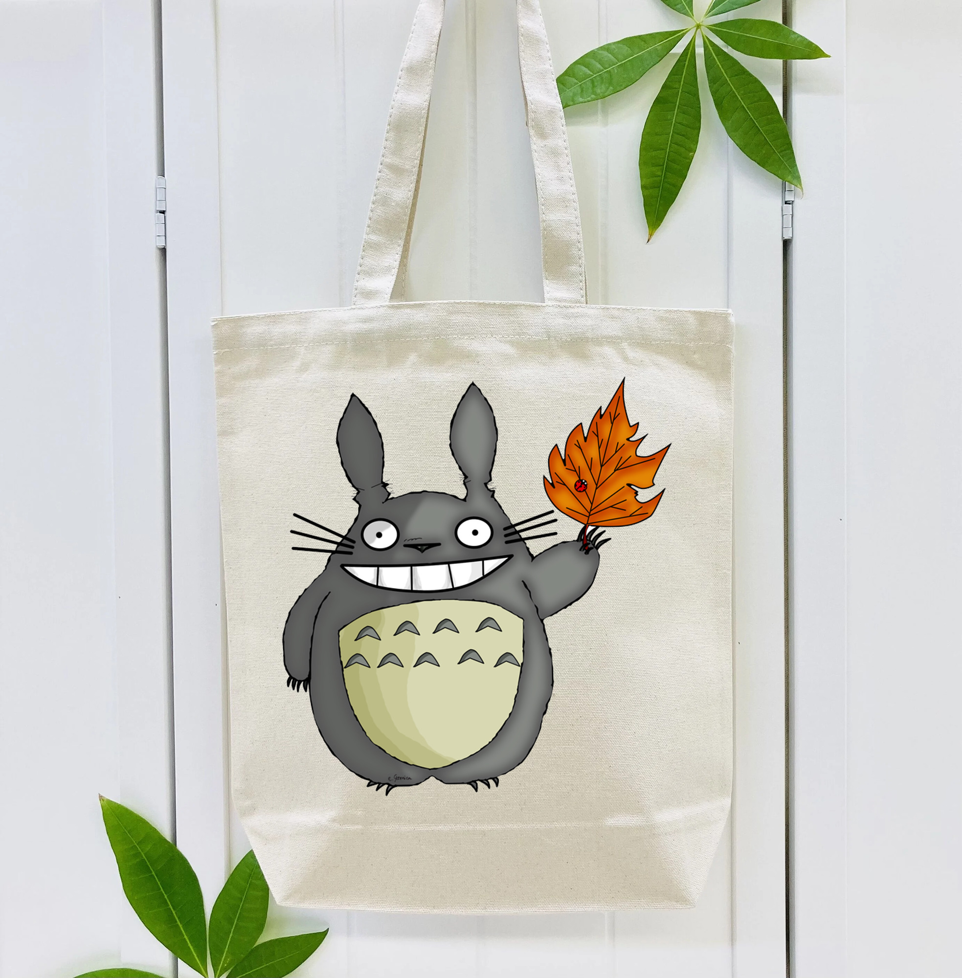 となりのトトロ 草壁メイ 草壁サツキ My Neighbor Totoro Satsuki Kusakabe Mei Kusakabe 縦型キャンバス生地手提げバッグ　トートバッグ