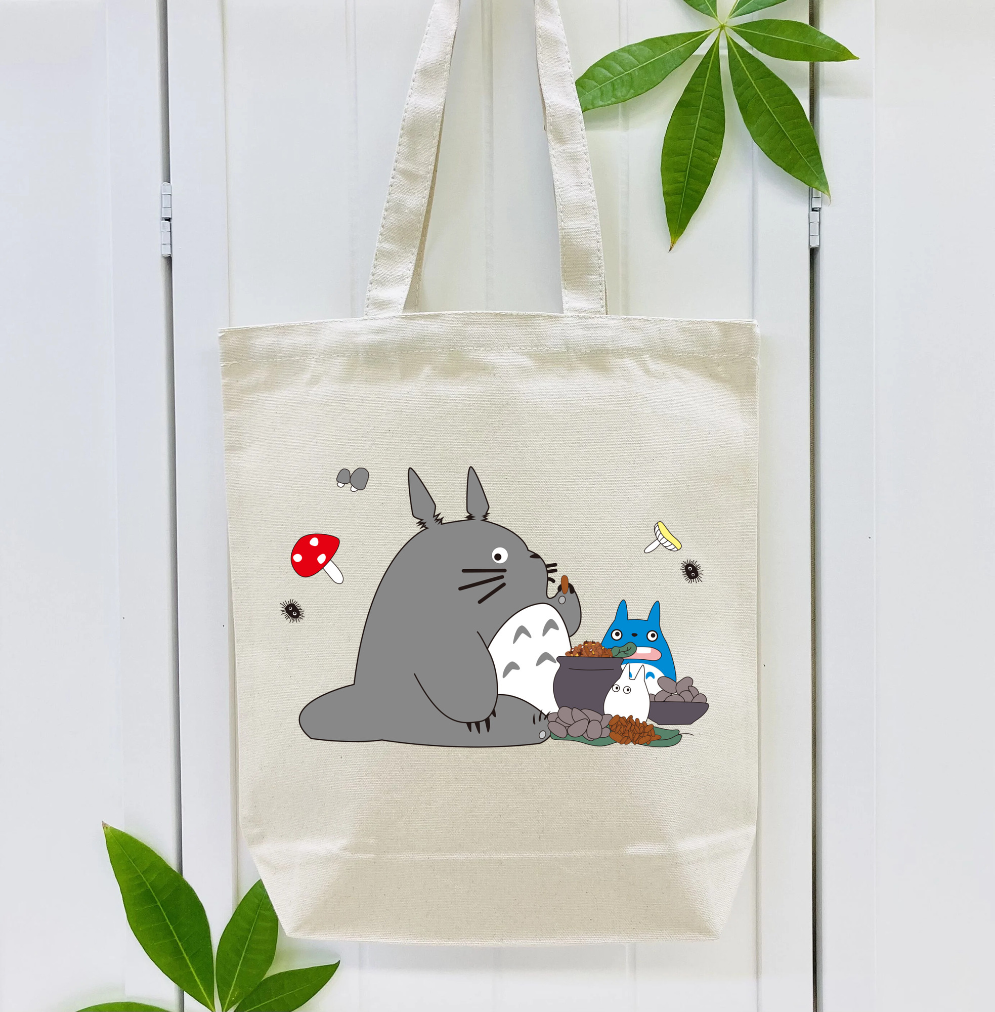 となりのトトロ 草壁メイ 草壁サツキ My Neighbor Totoro Satsuki Kusakabe Mei Kusakabe 縦型キャンバス生地手提げバッグ　トートバッグ