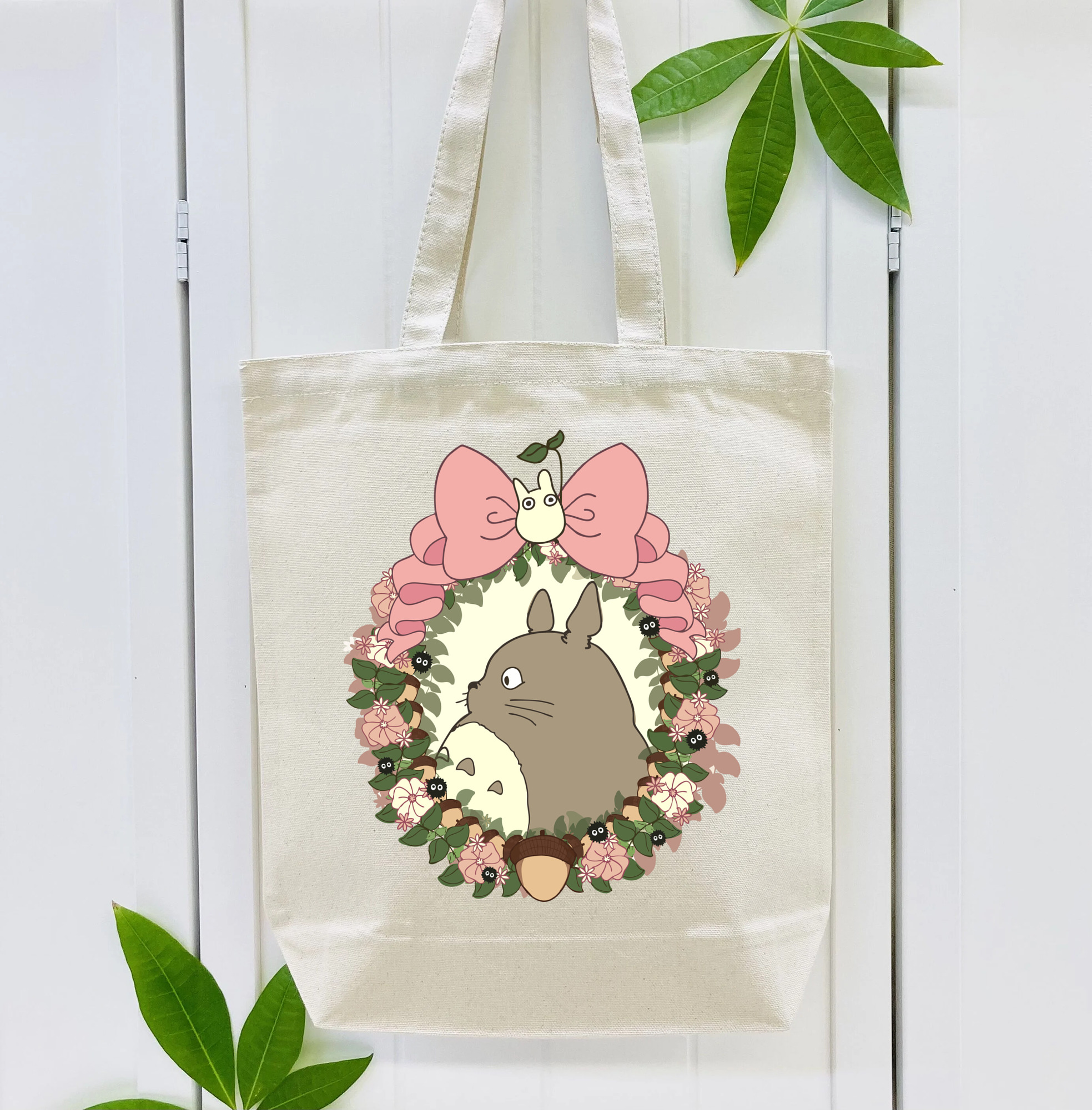 となりのトトロ 草壁メイ 草壁サツキ My Neighbor Totoro Satsuki Kusakabe Mei Kusakabe 縦型キャンバス生地手提げバッグ　トートバッグ