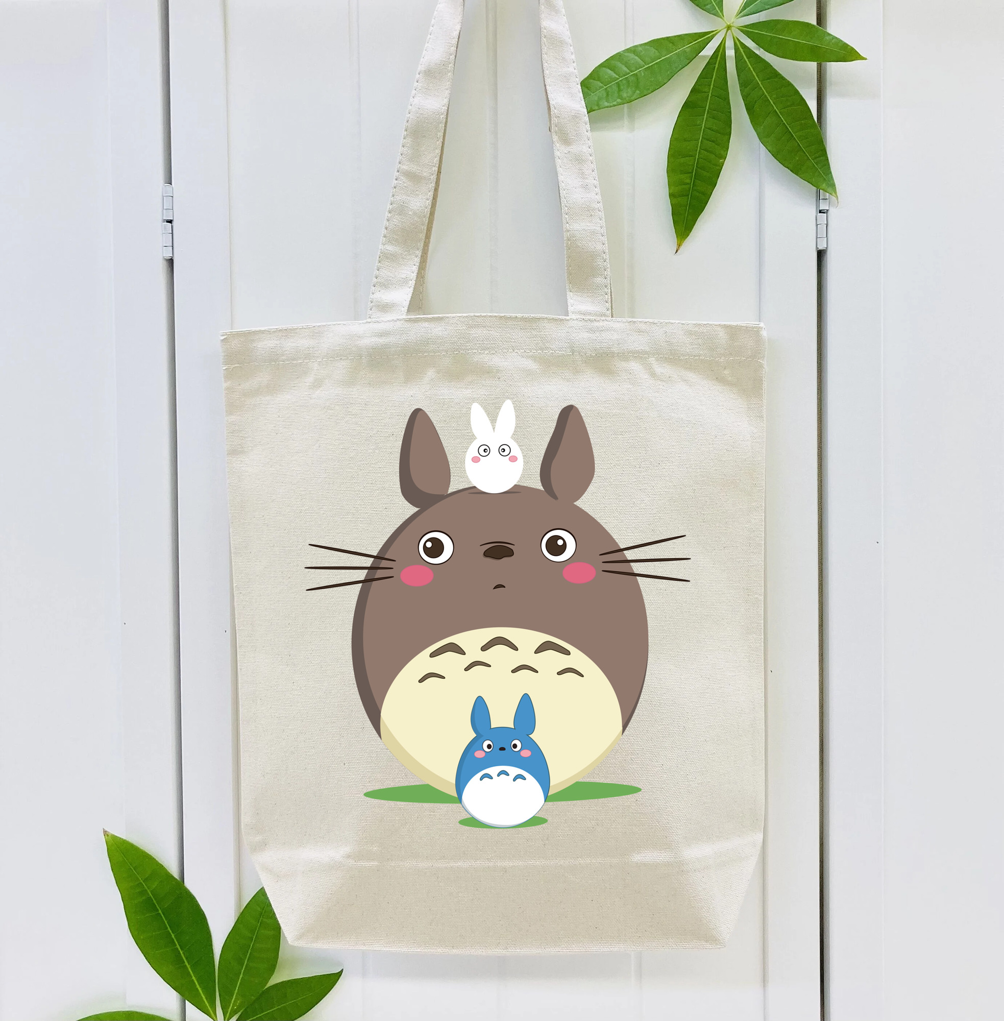 となりのトトロ 草壁メイ 草壁サツキ My Neighbor Totoro Satsuki Kusakabe Mei Kusakabe 縦型キャンバス生地手提げバッグ　トートバッグ