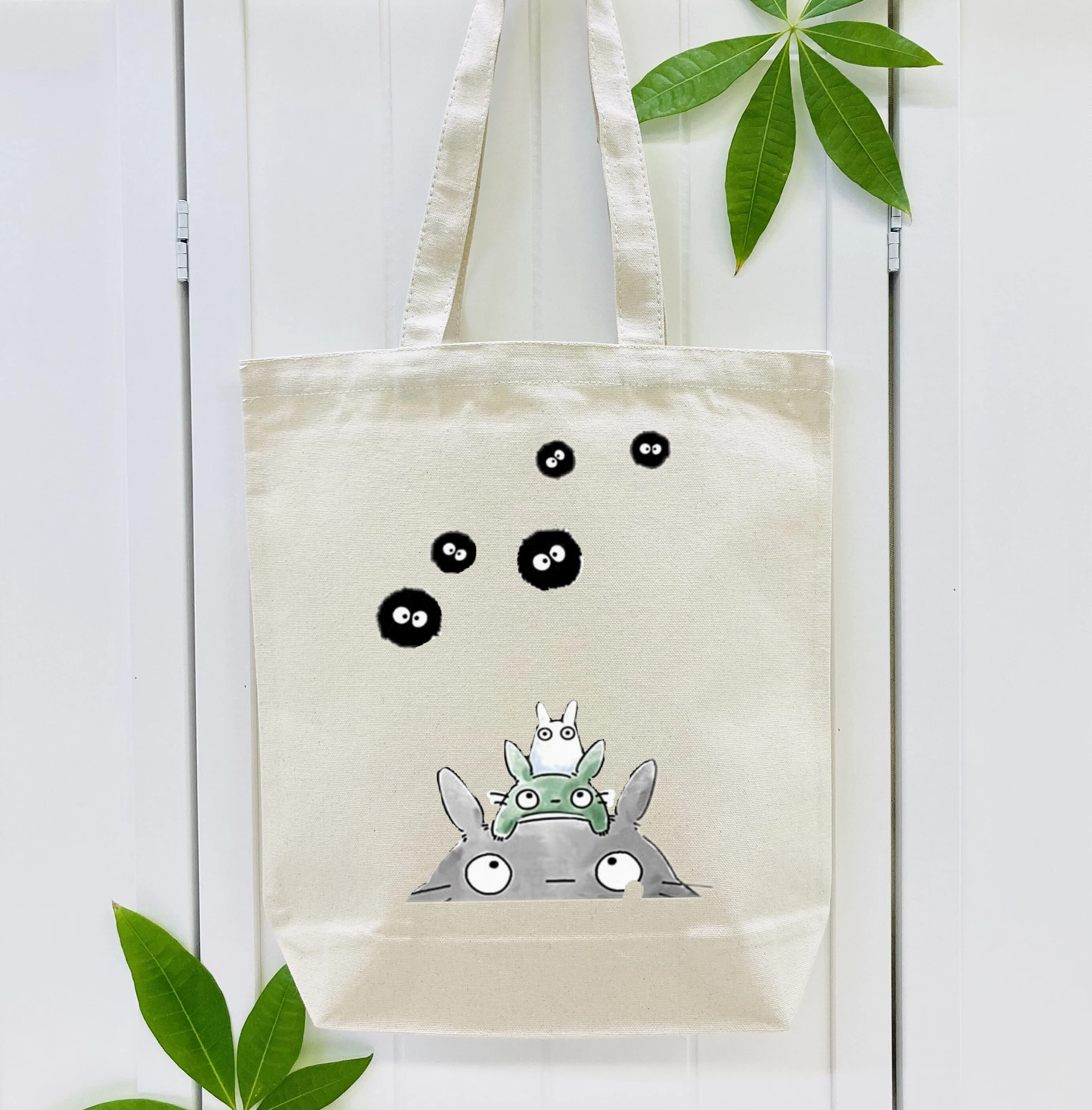 となりのトトロ 草壁メイ 草壁サツキ My Neighbor Totoro Satsuki Kusakabe Mei Kusakabe 縦型キャンバス生地手提げバッグ　トートバッグ