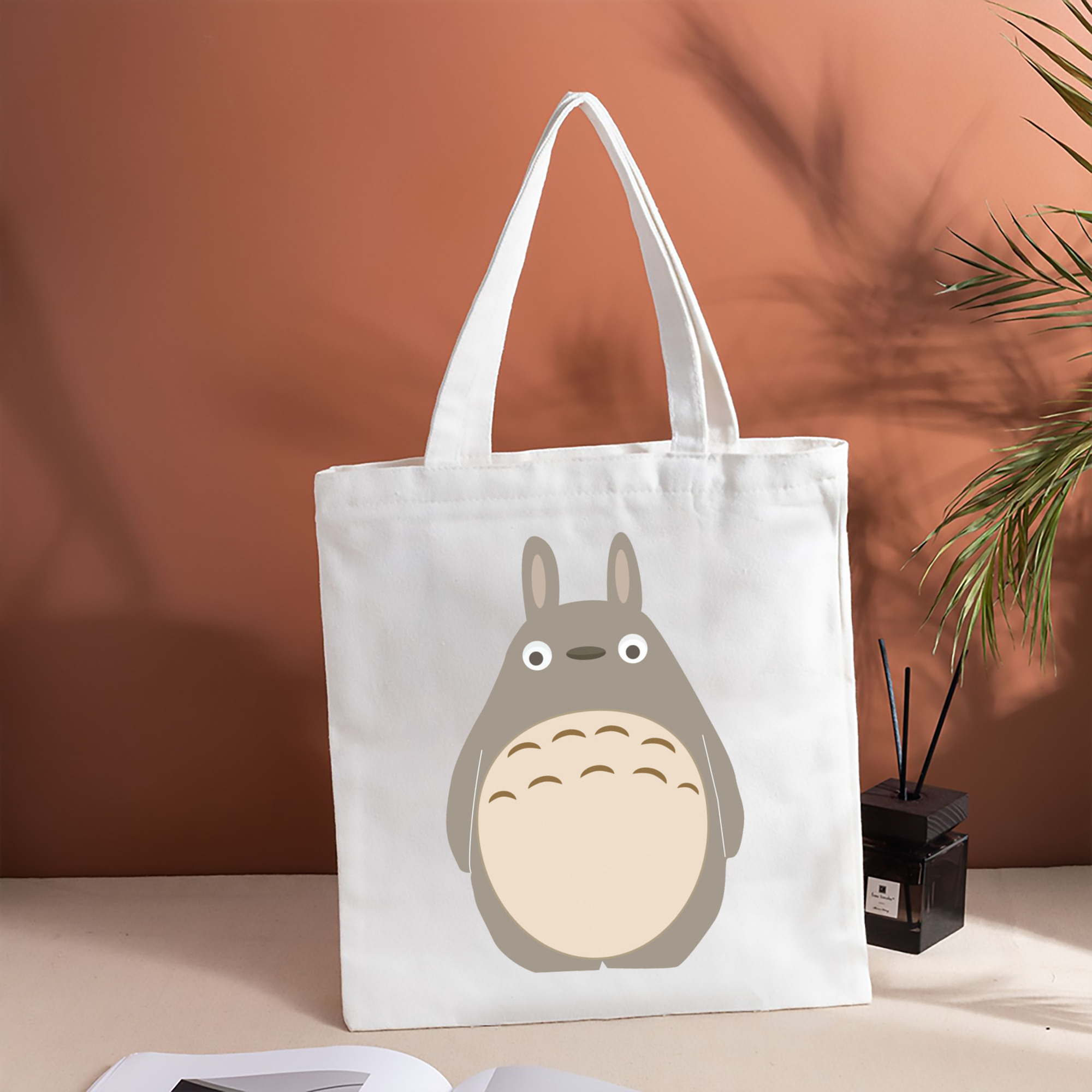 となりのトトロ 草壁メイ 草壁サツキ My Neighbor Totoro Satsuki Kusakabe Mei Kusakabe 縦型キャンバス生地手提げバッグ　トートバッグ