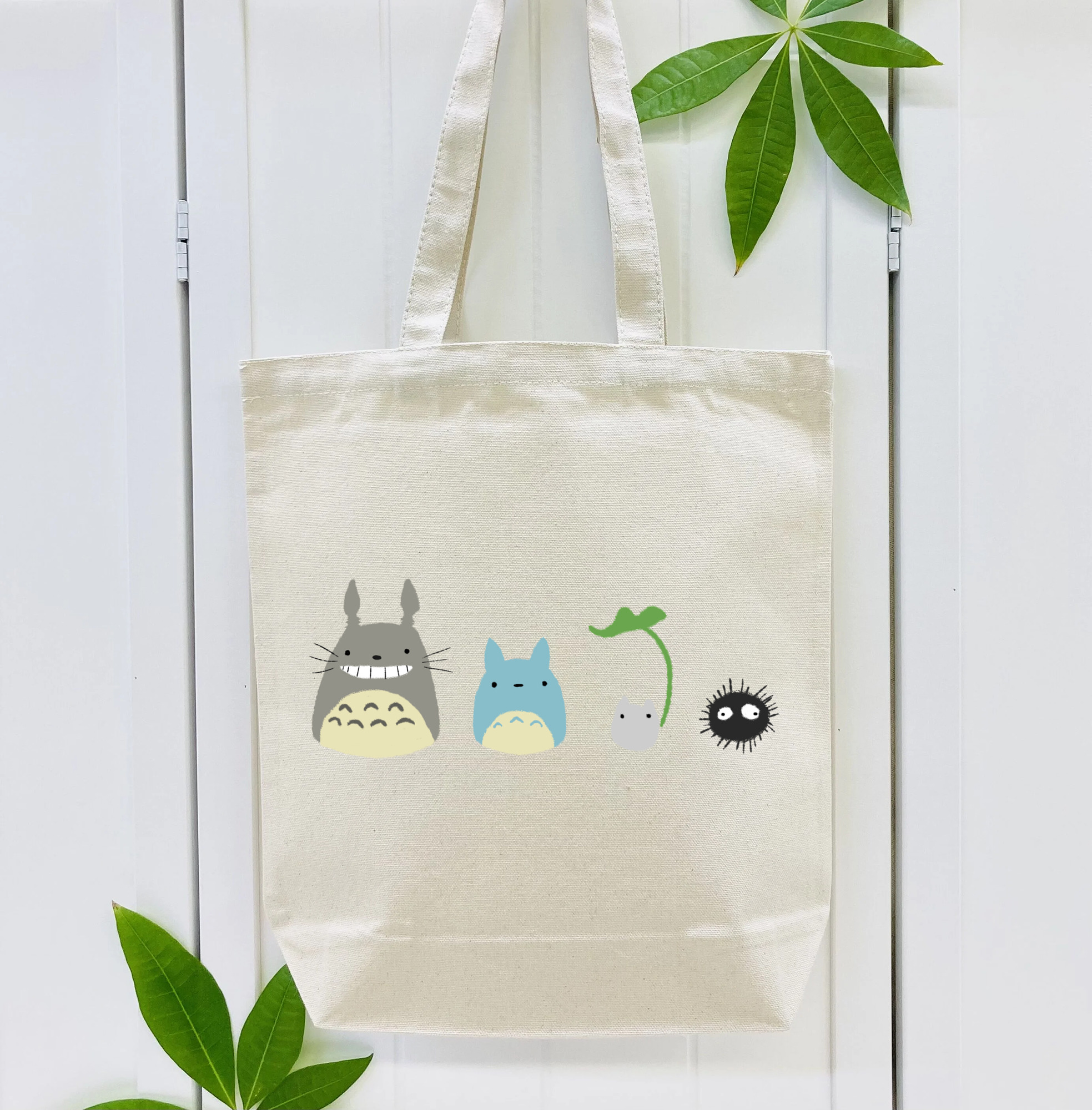 となりのトトロ 草壁メイ 草壁サツキ My Neighbor Totoro Satsuki Kusakabe Mei Kusakabe 縦型キャンバス生地手提げバッグ　トートバッグ