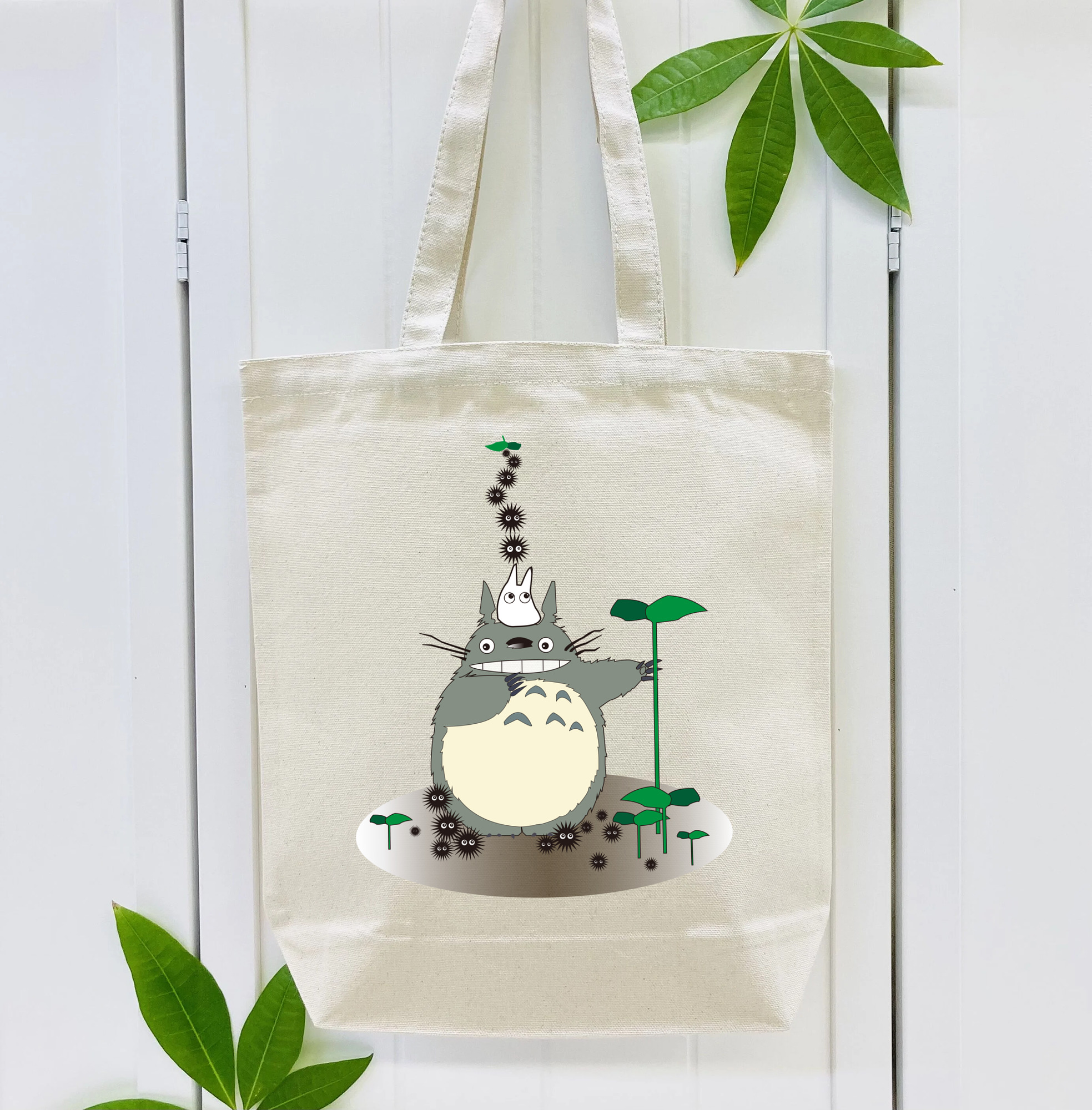 となりのトトロ 草壁メイ 草壁サツキ My Neighbor Totoro Satsuki Kusakabe Mei Kusakabe 縦型キャンバス生地手提げバッグ　トートバッグ